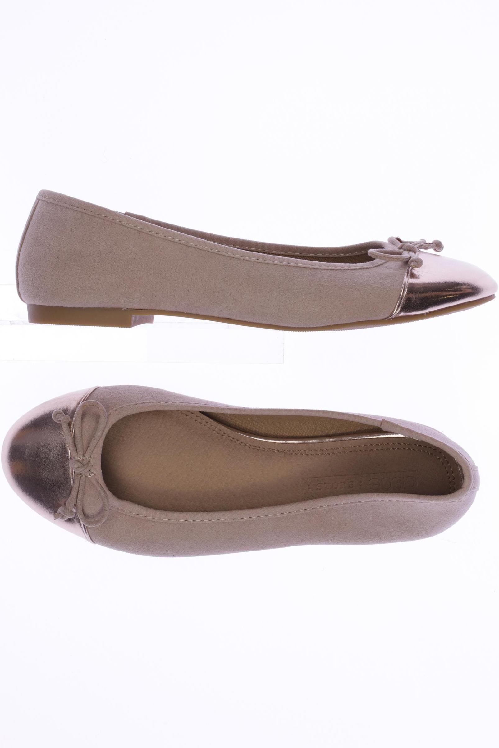 

asos Damen Ballerinas, beige, Gr. 3