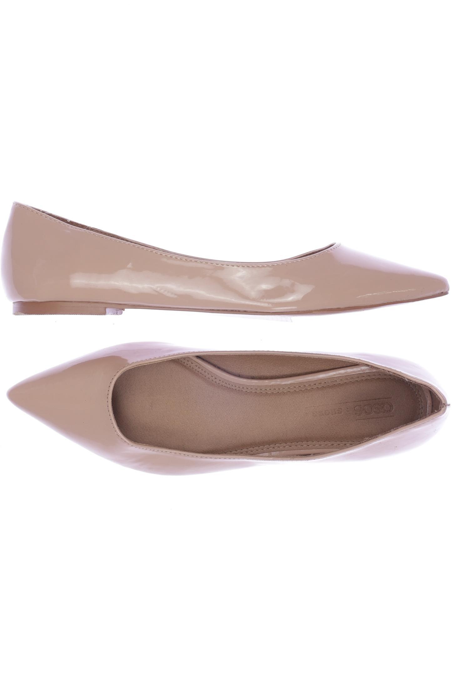 

asos Damen Ballerinas, beige, Gr. 5.5