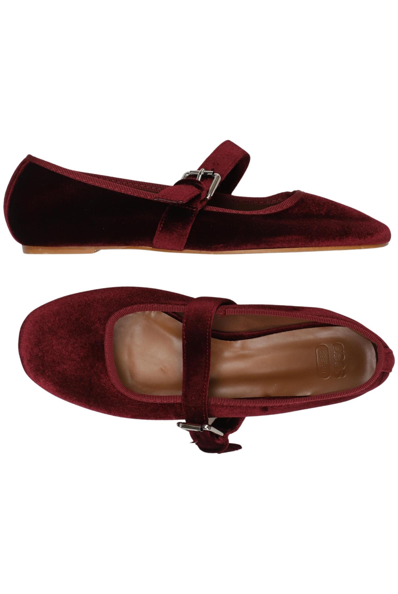 

asos Damen Ballerinas, bordeaux, Gr. 6