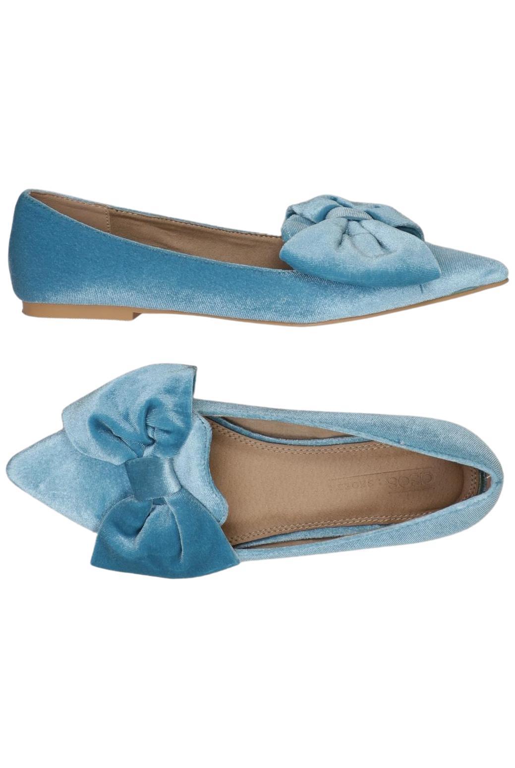 

asos Damen Ballerinas, hellblau, Gr. 3