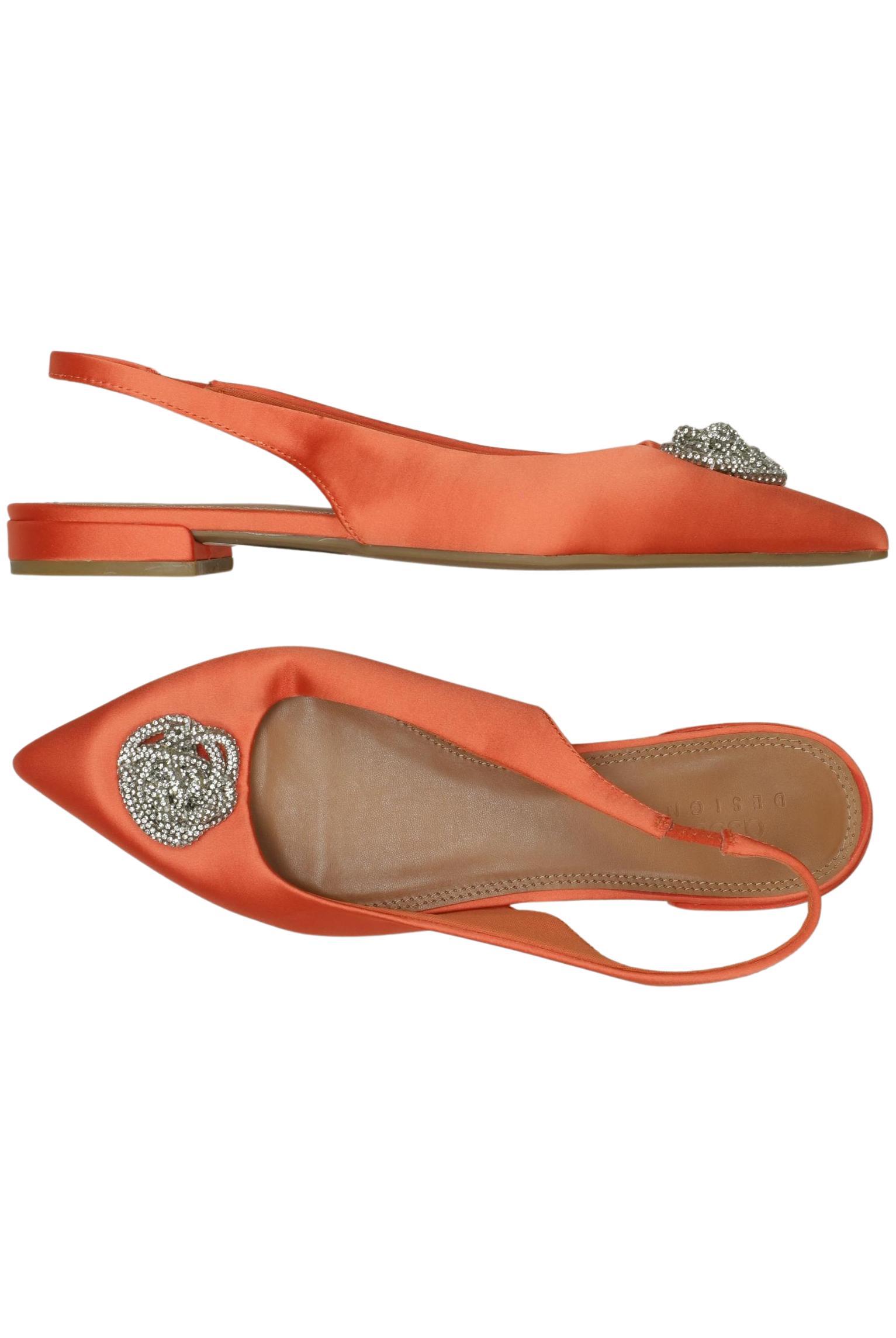 

asos Damen Ballerinas, orange, Gr. 5