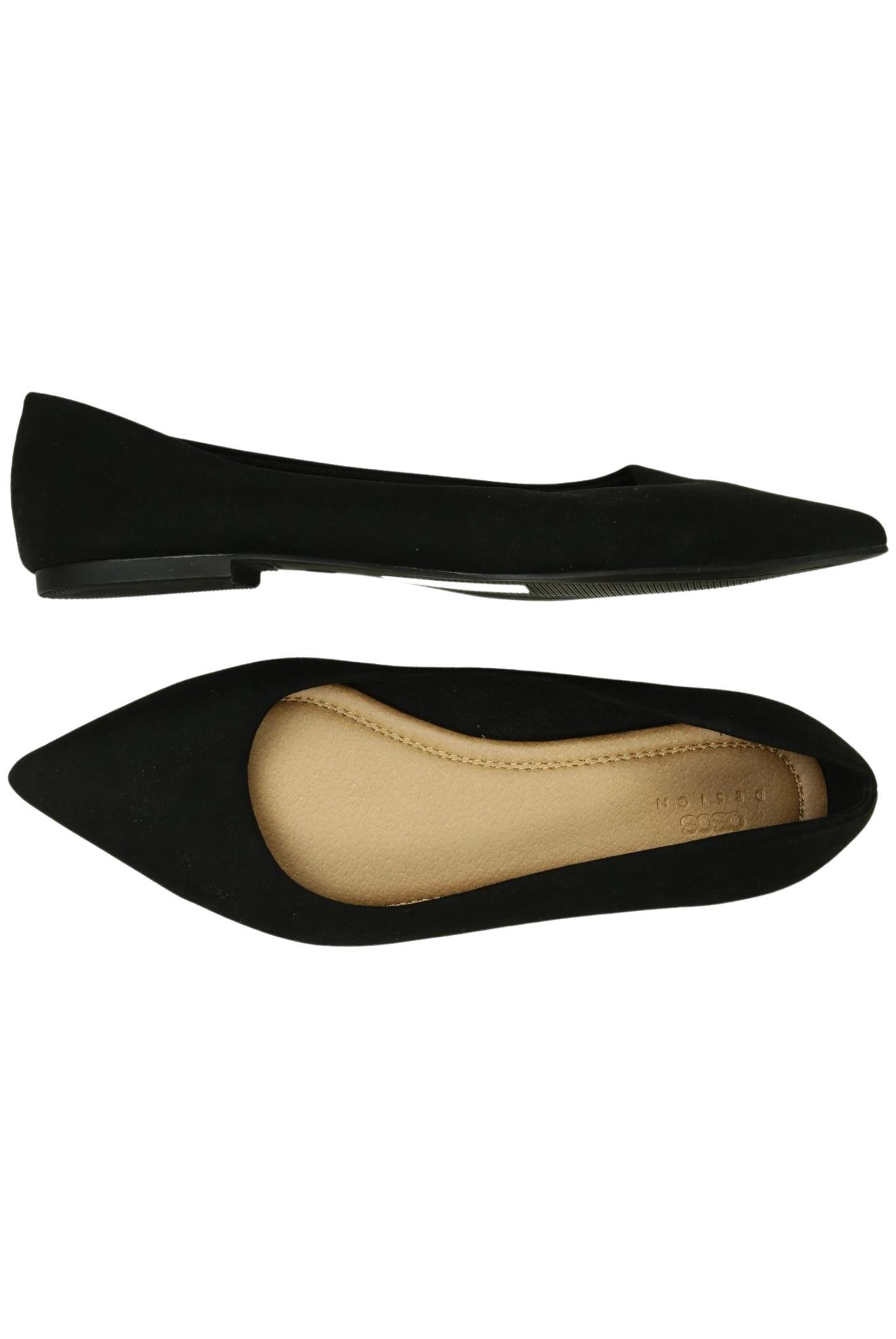 

asos Damen Ballerinas, schwarz, Gr. 6
