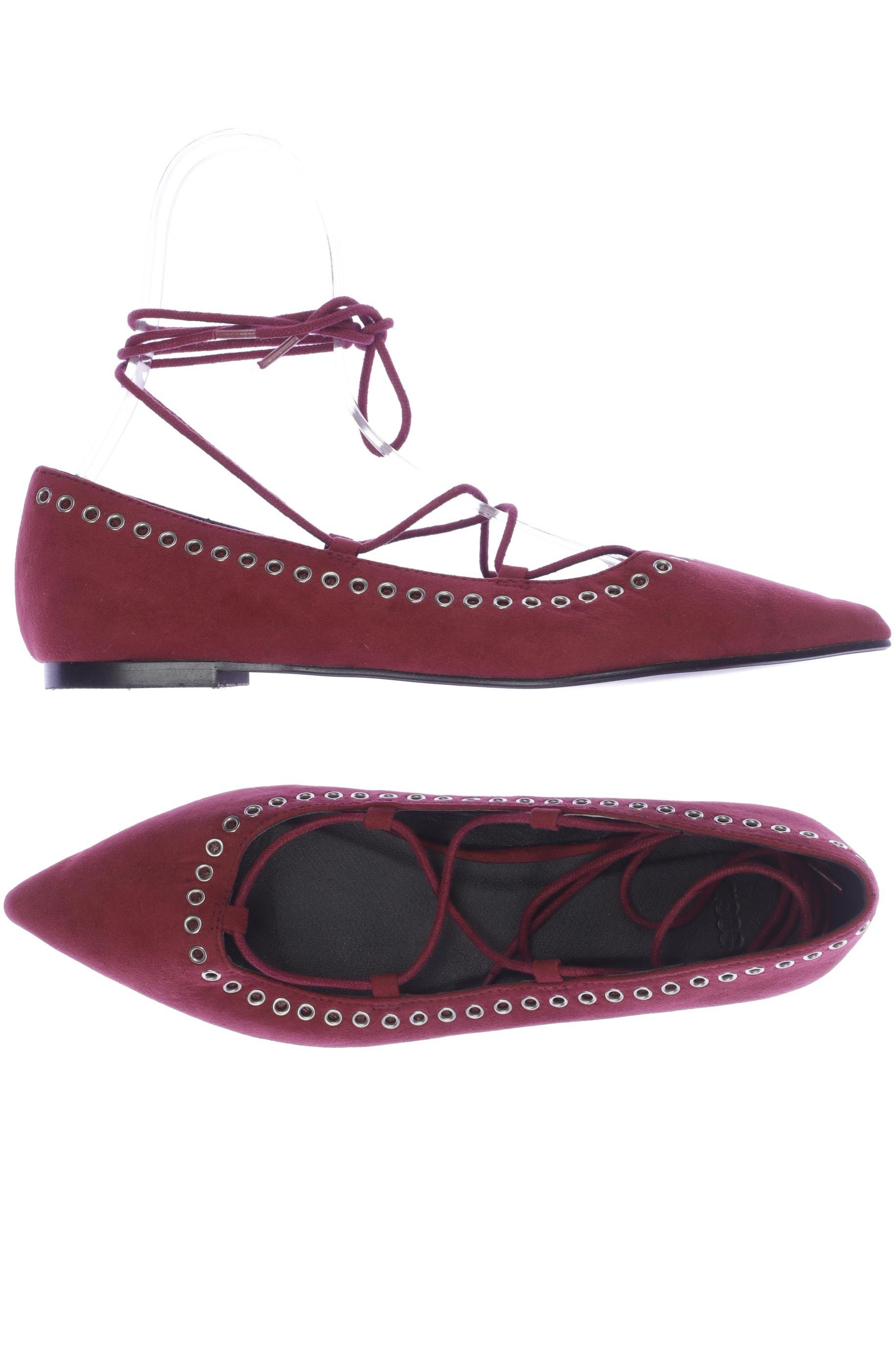 

asos Damen Ballerinas, bordeaux, Gr. 6