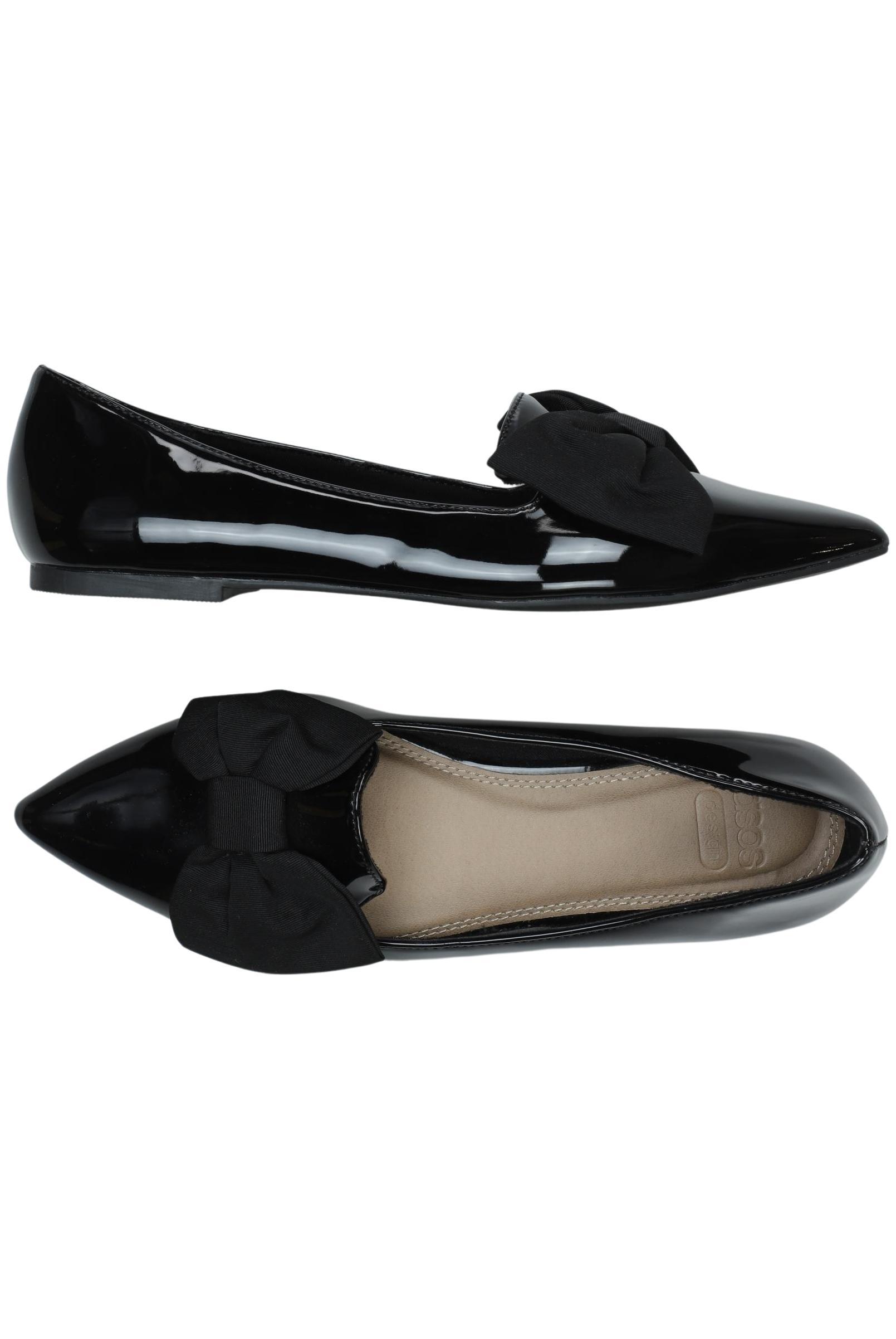 

asos Damen Ballerinas, schwarz, Gr. 4