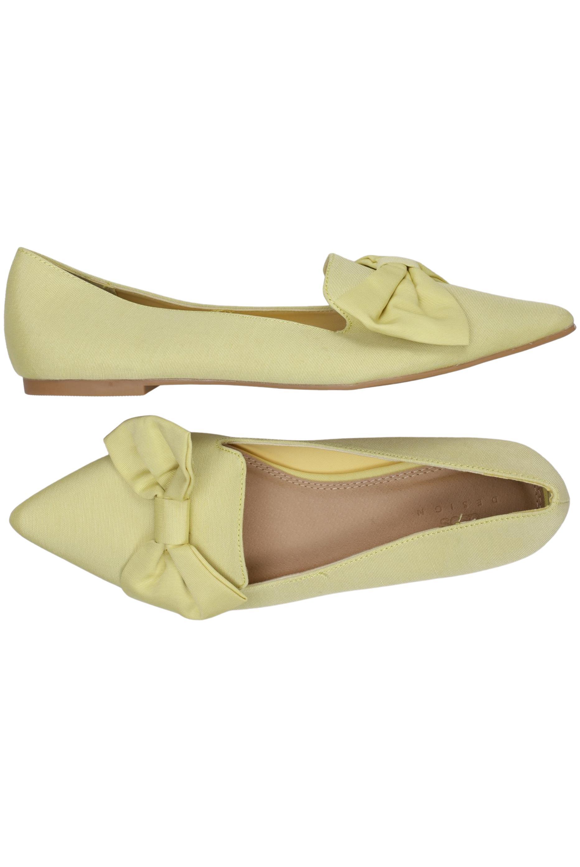 

asos Damen Ballerinas, gelb, Gr. 39