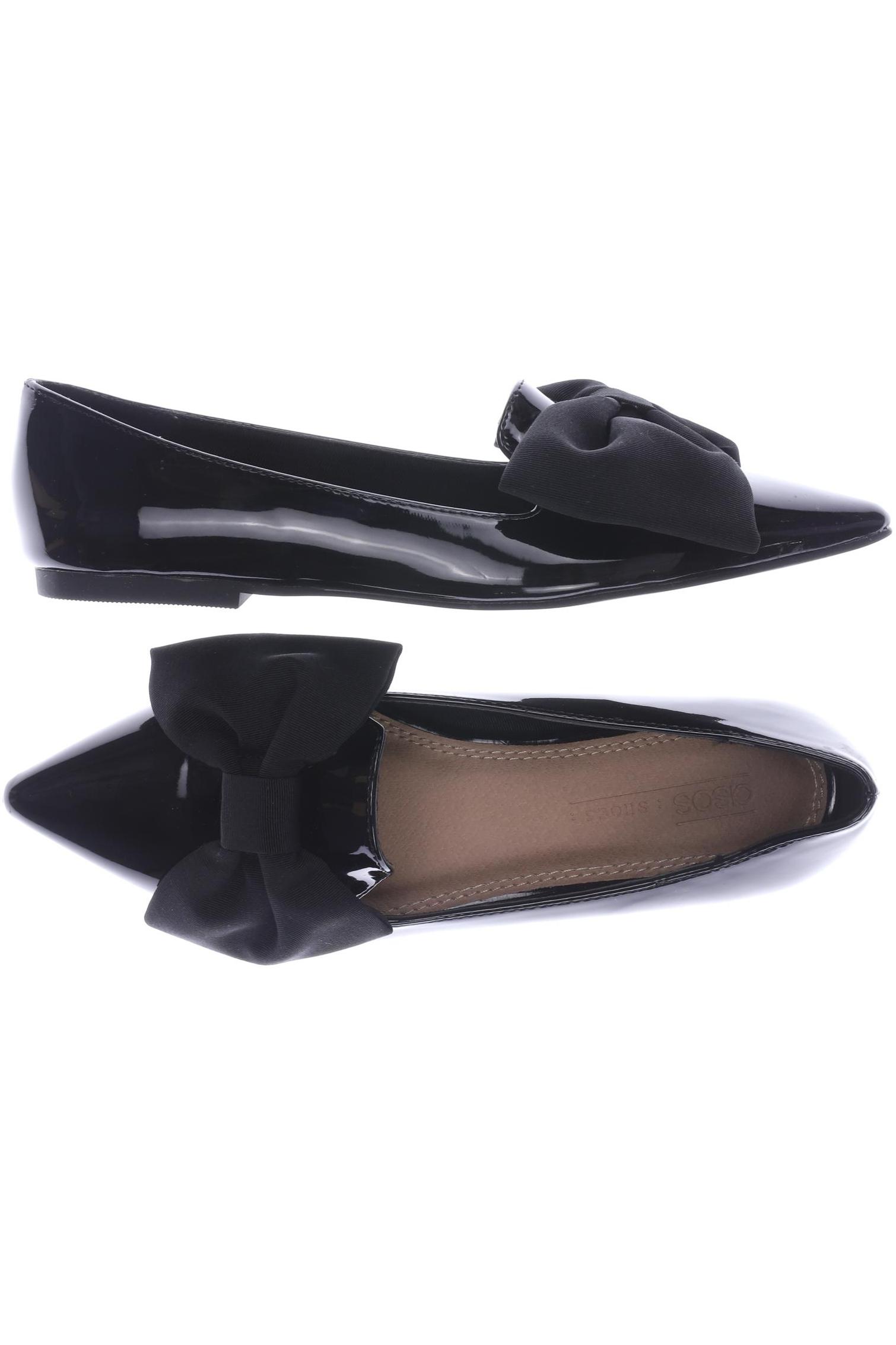 

asos Damen Ballerinas, schwarz