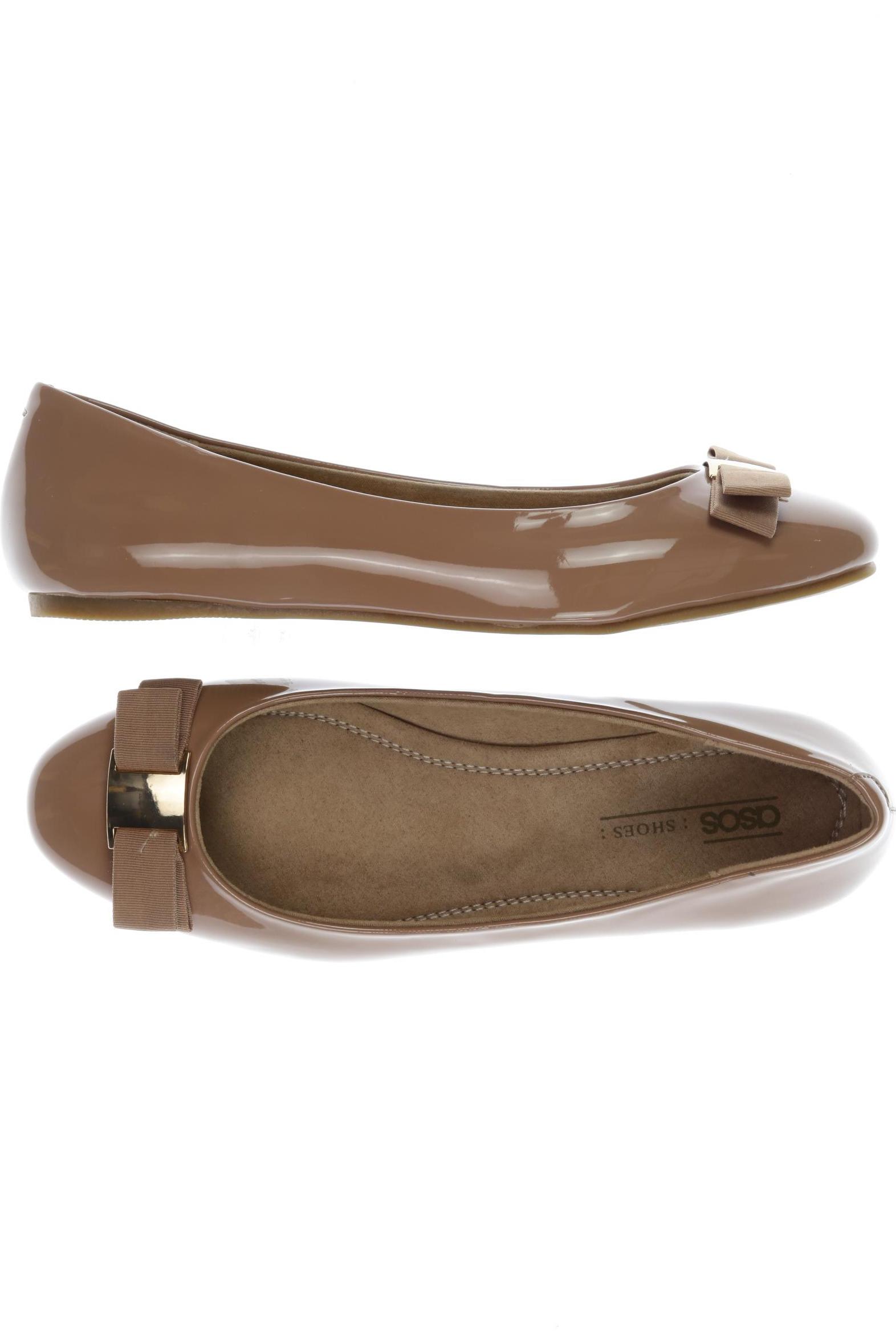 

asos Damen Ballerinas, braun, Gr. 6