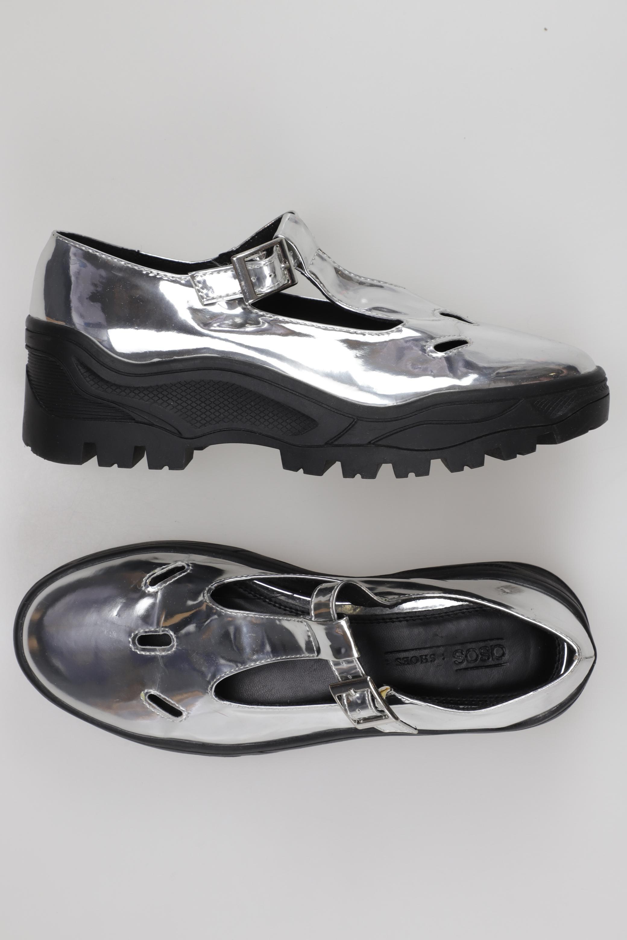 

asos Damen Halbschuh, silber, Gr. 5
