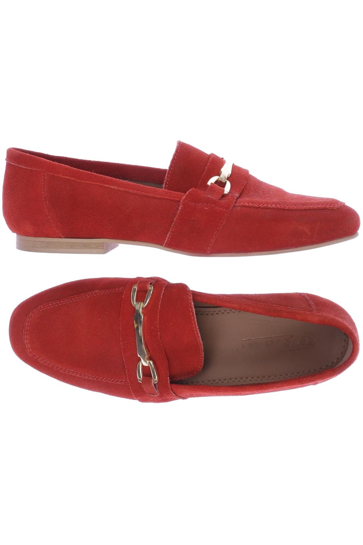 

asos Damen Halbschuh, rot, Gr. 5