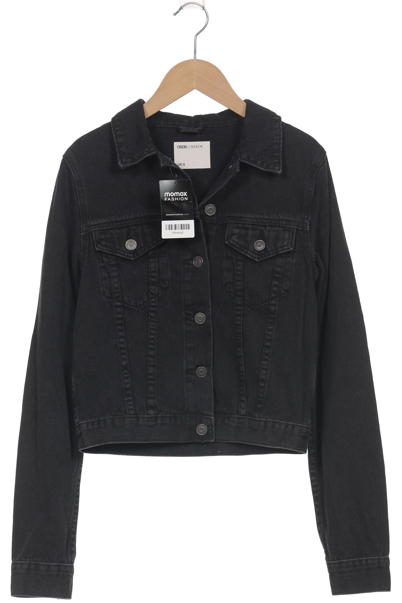 

asos Damen Jacke, schwarz, Gr. 6