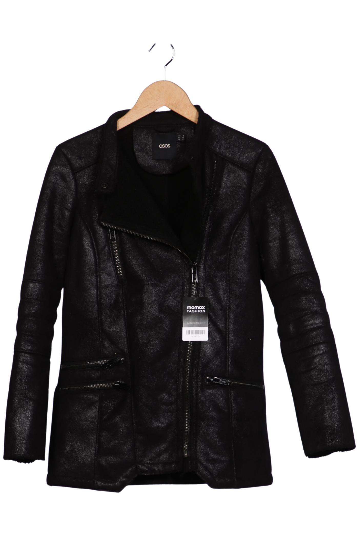 

asos Damen Jacke, schwarz, Gr. 38