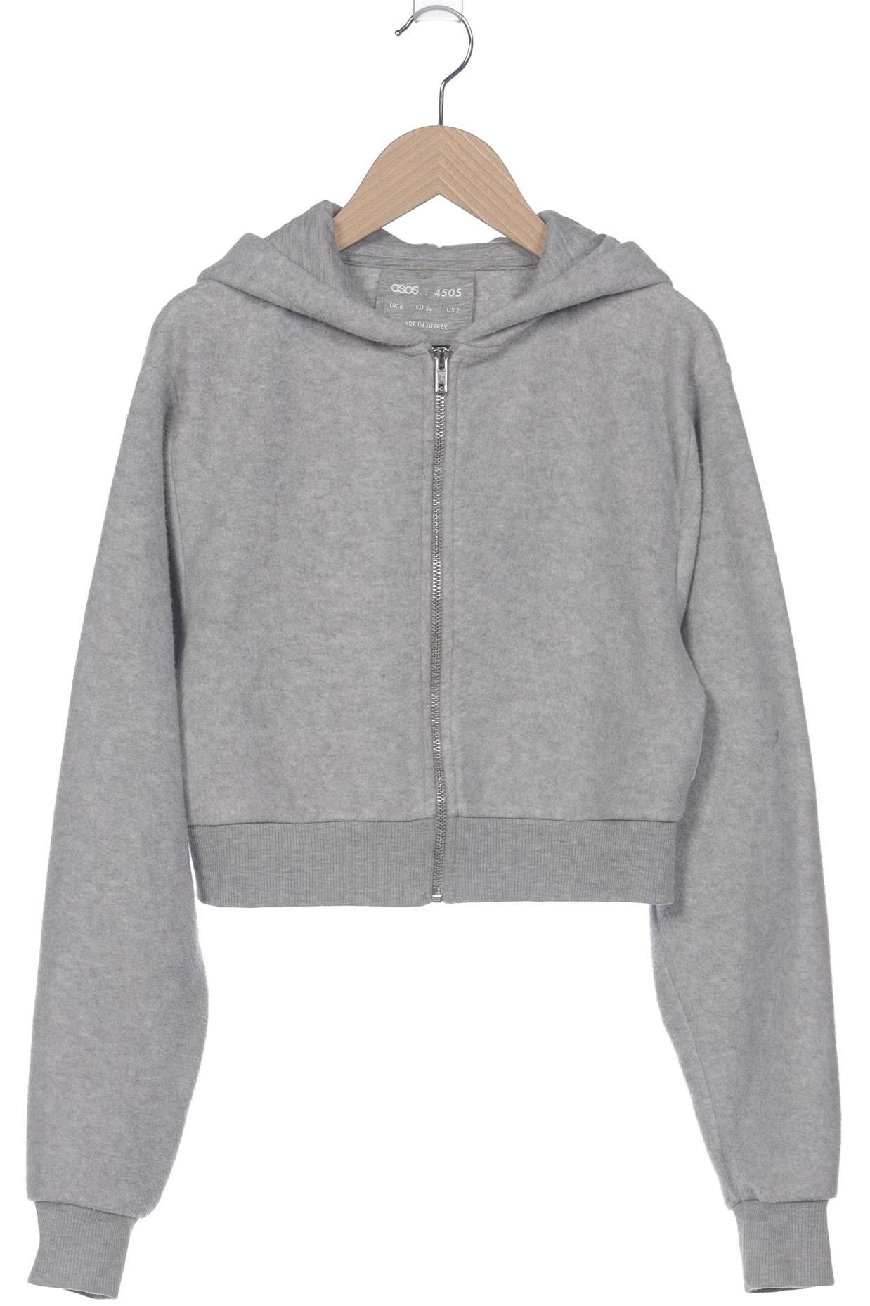 

asos Damen Kapuzenpullover, grau, Gr. 34