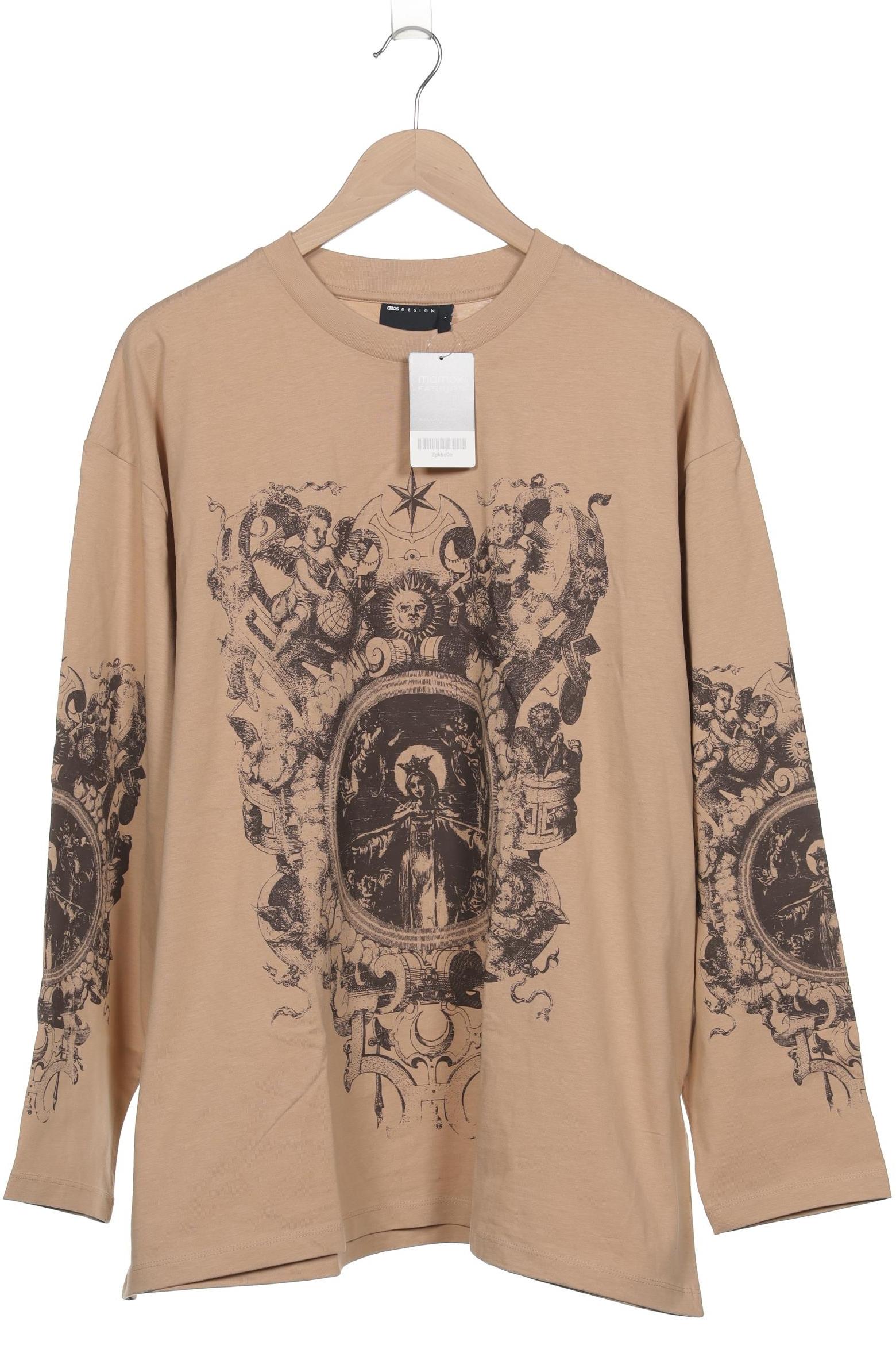 

asos Damen Langarmshirt, beige, Gr. 42
