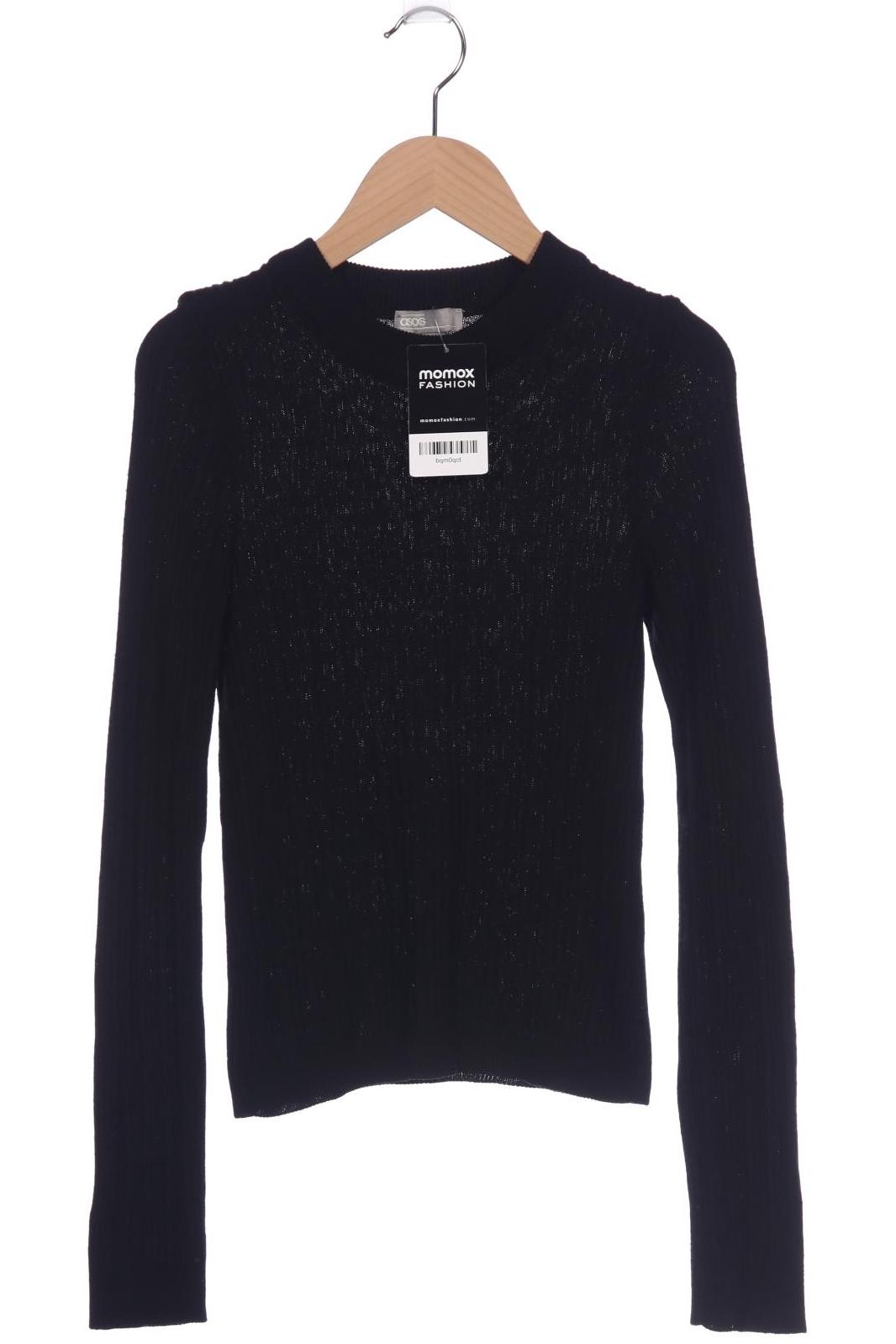 

asos Damen Langarmshirt, schwarz, Gr. 34