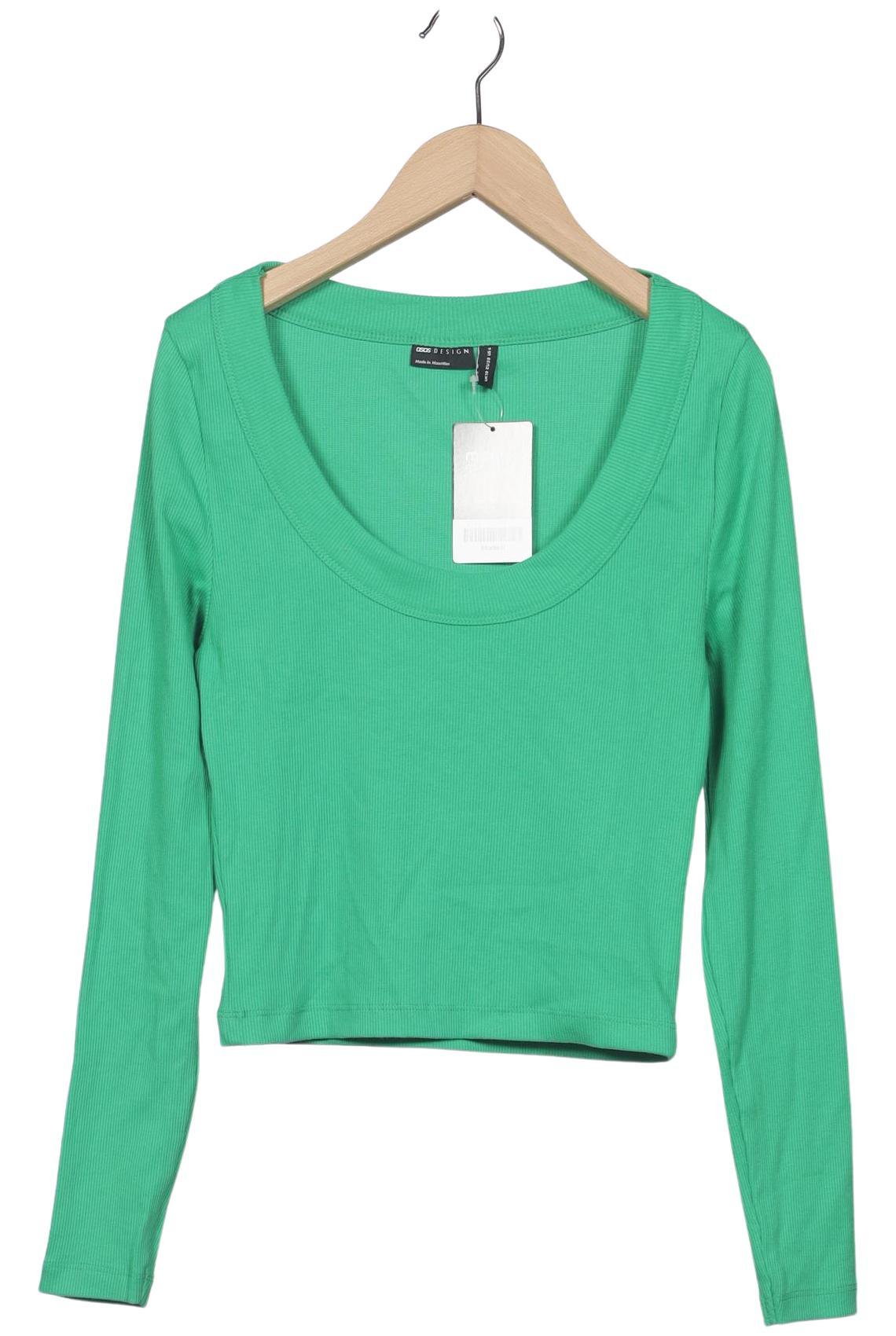 

asos Damen Langarmshirt, grün, Gr. 38