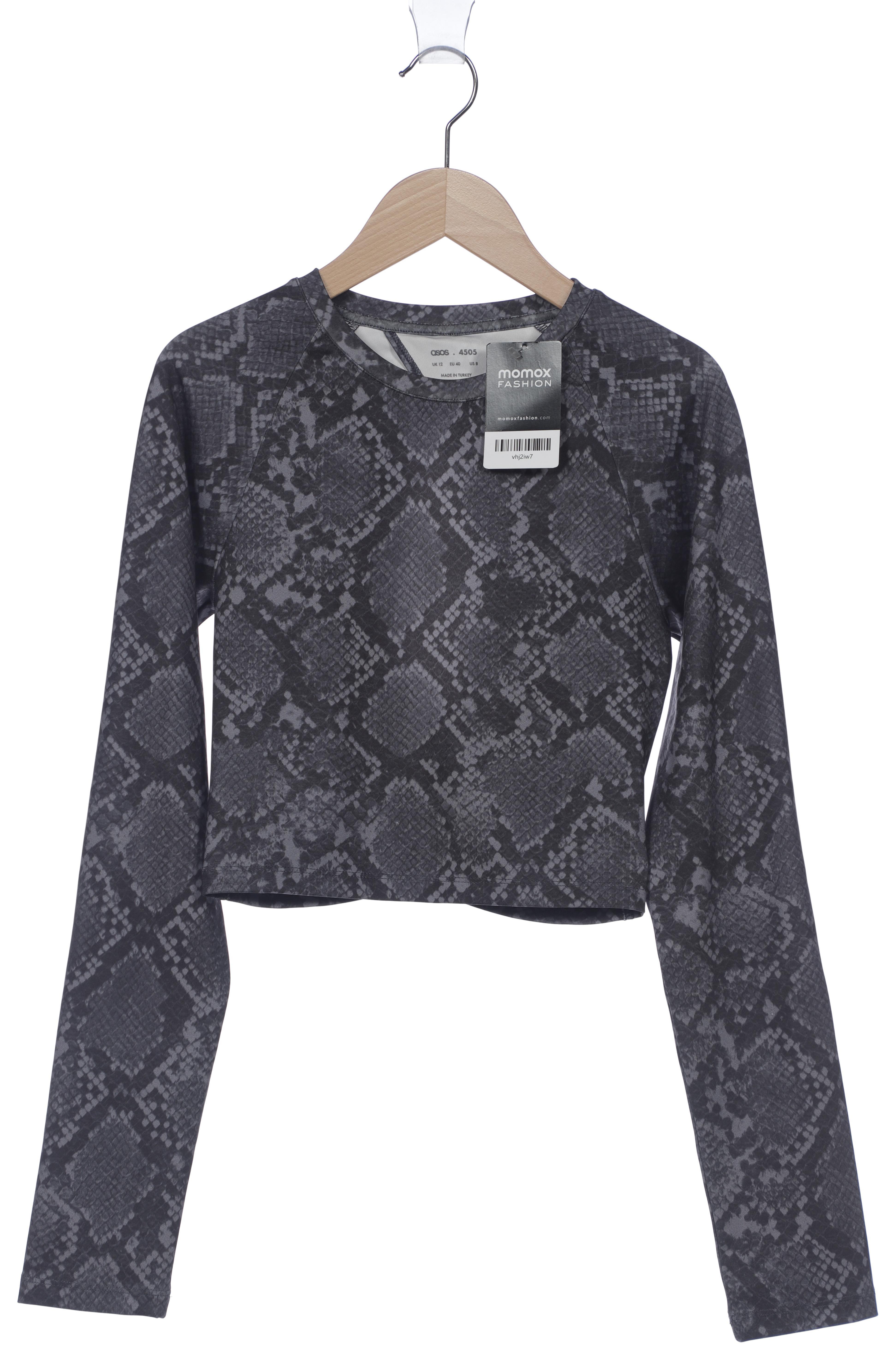 

asos Damen Langarmshirt, grau, Gr. 40