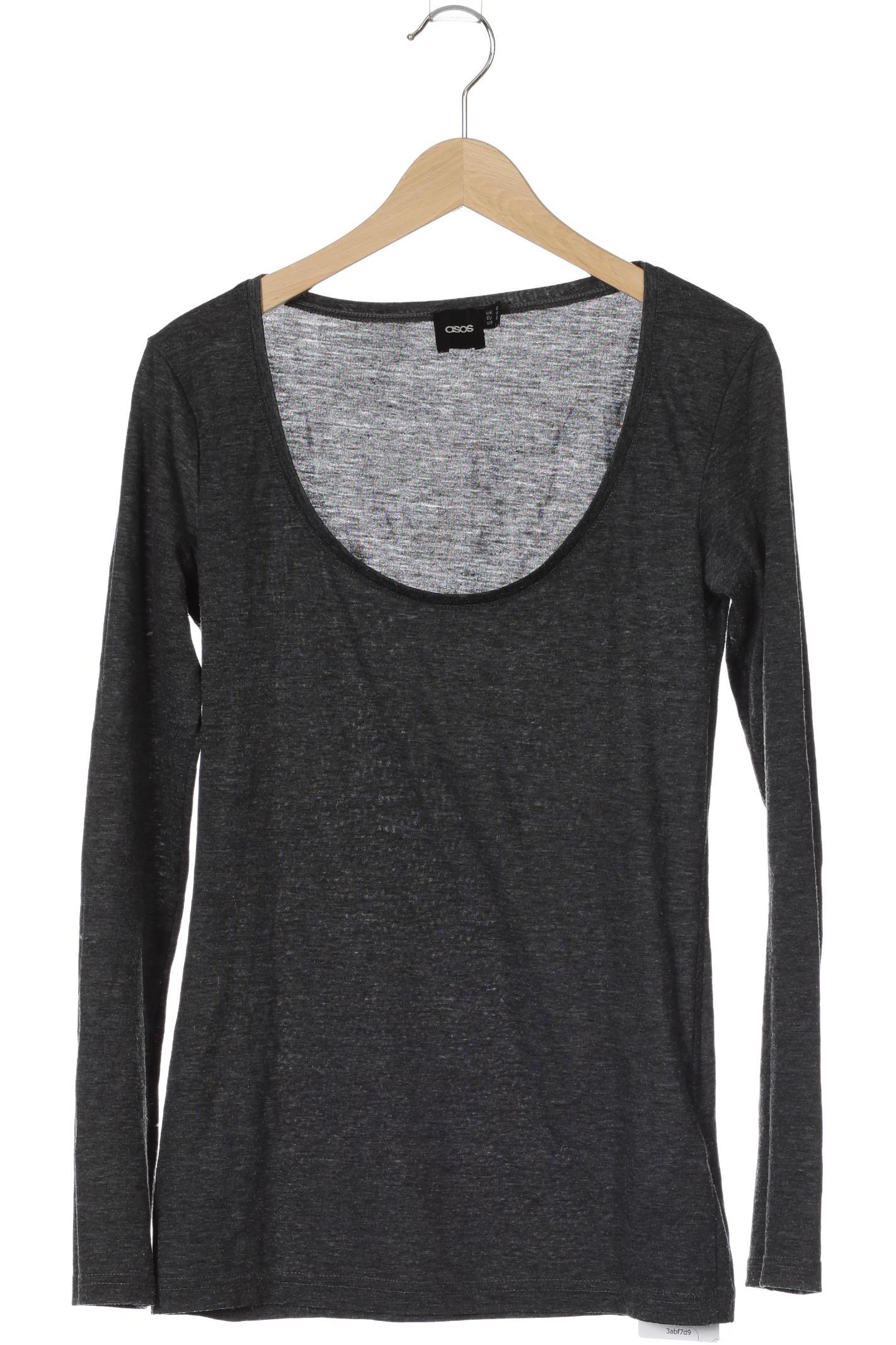 

asos Damen Langarmshirt, grau, Gr. 10