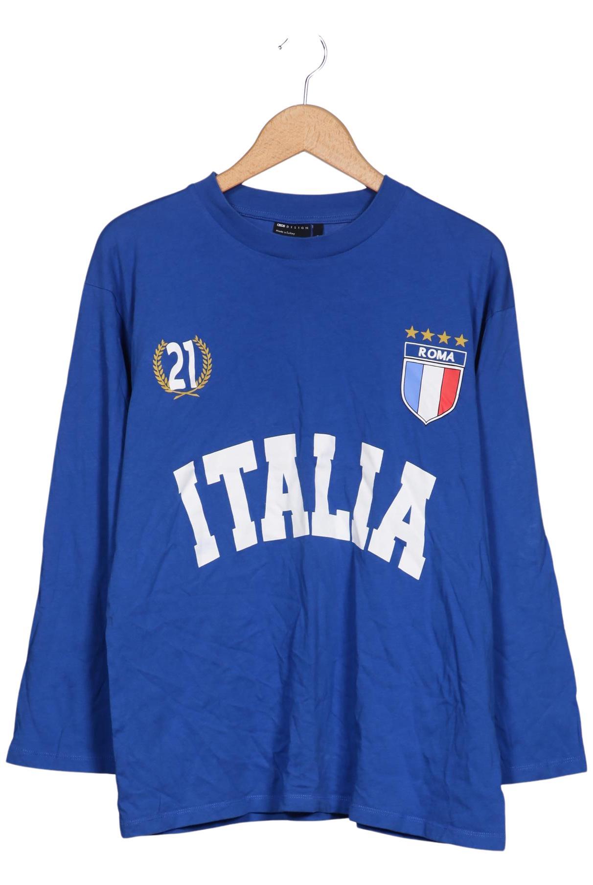 

asos Damen Langarmshirt, blau, Gr. 34