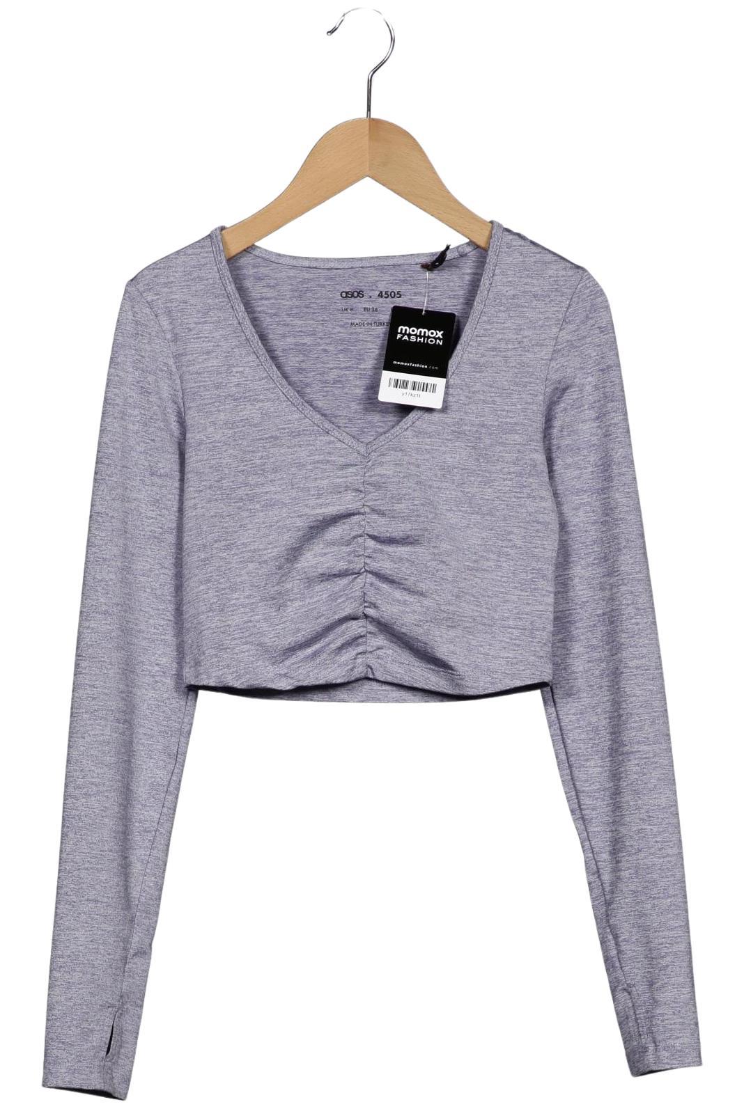 

asos Damen Langarmshirt, grau, Gr. 36