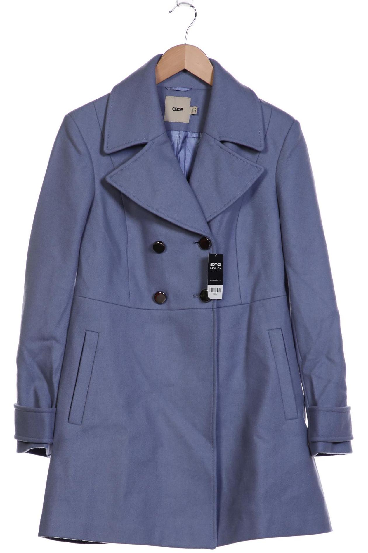 

asos Damen Mantel, blau, Gr. 44
