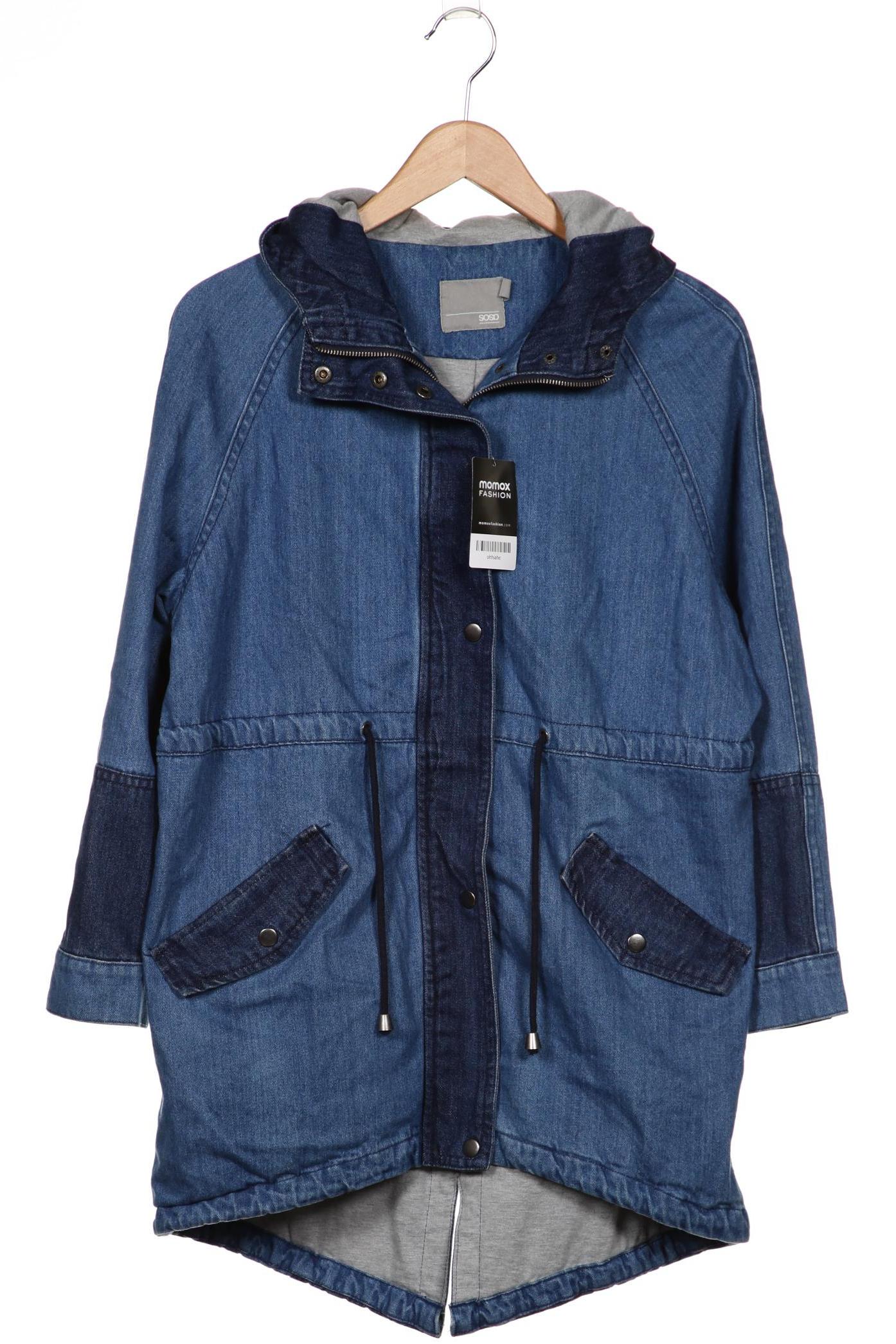

asos Damen Mantel, marineblau, Gr. 32