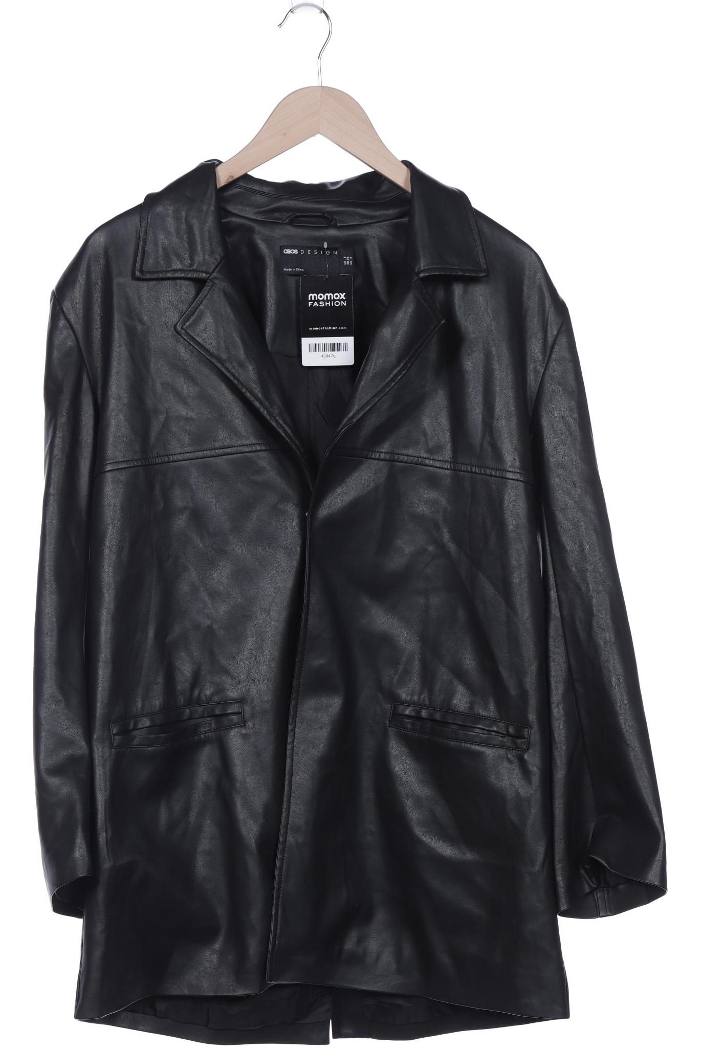 

asos Damen Mantel, schwarz, Gr. 36