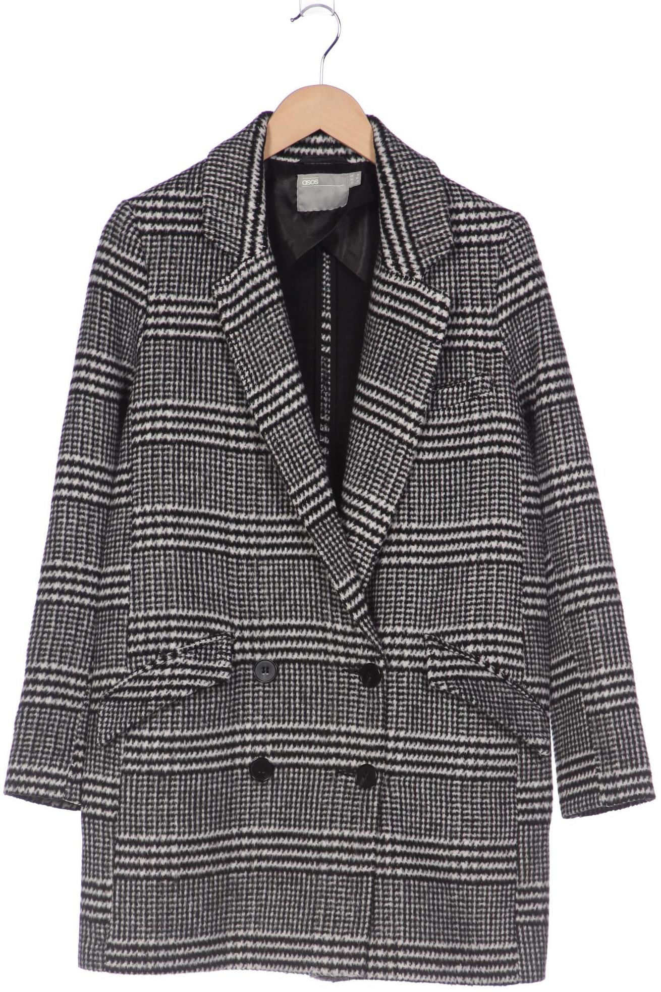 

asos Damen Mantel, schwarz, Gr. 36