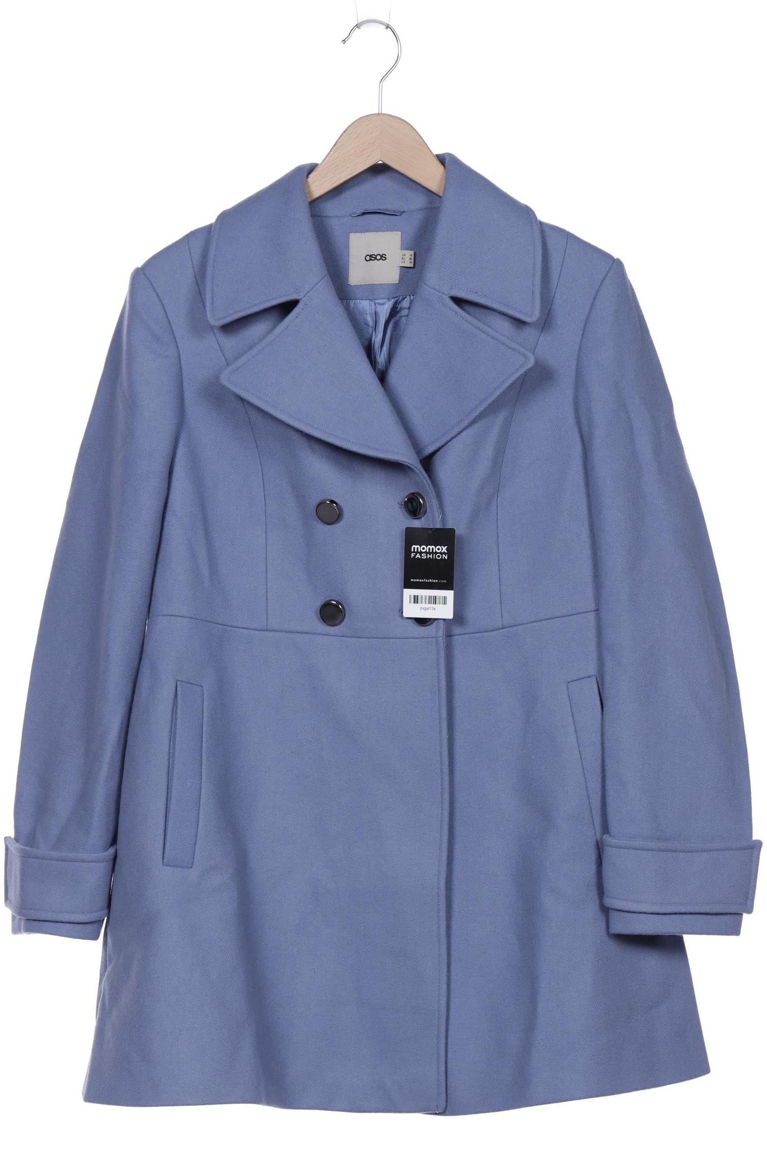 

asos Damen Mantel, blau, Gr. 46