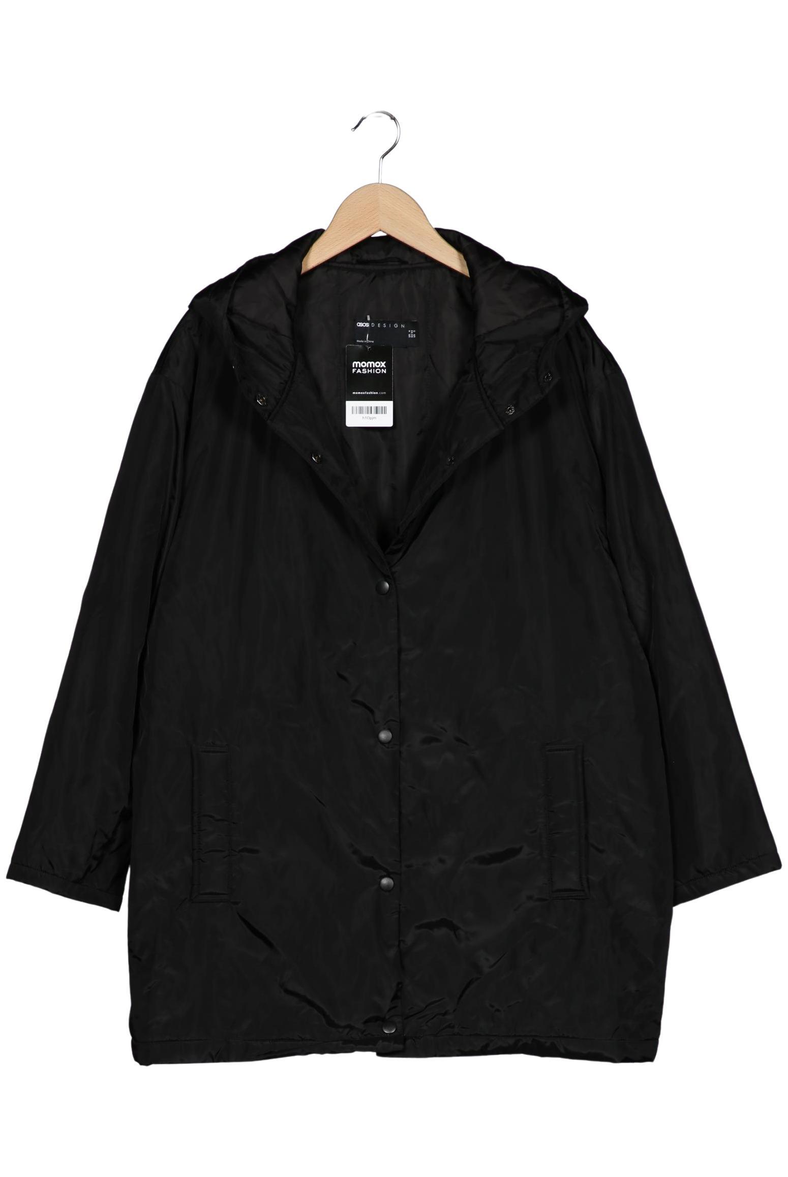 

asos Damen Mantel, schwarz, Gr. 34