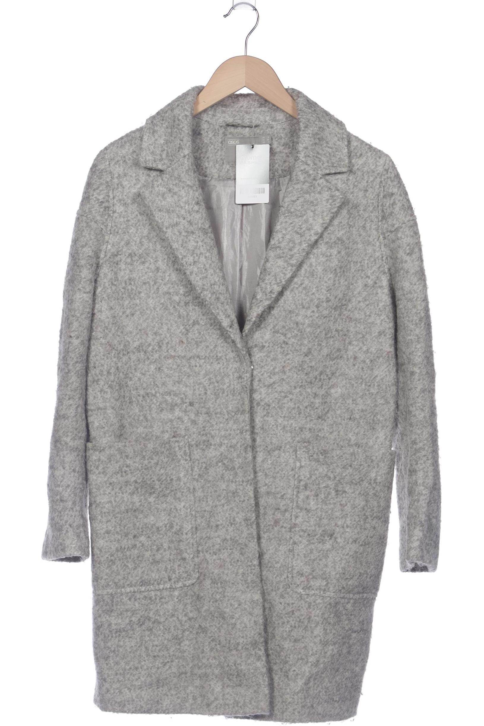 

asos Damen Mantel, grau, Gr. 36