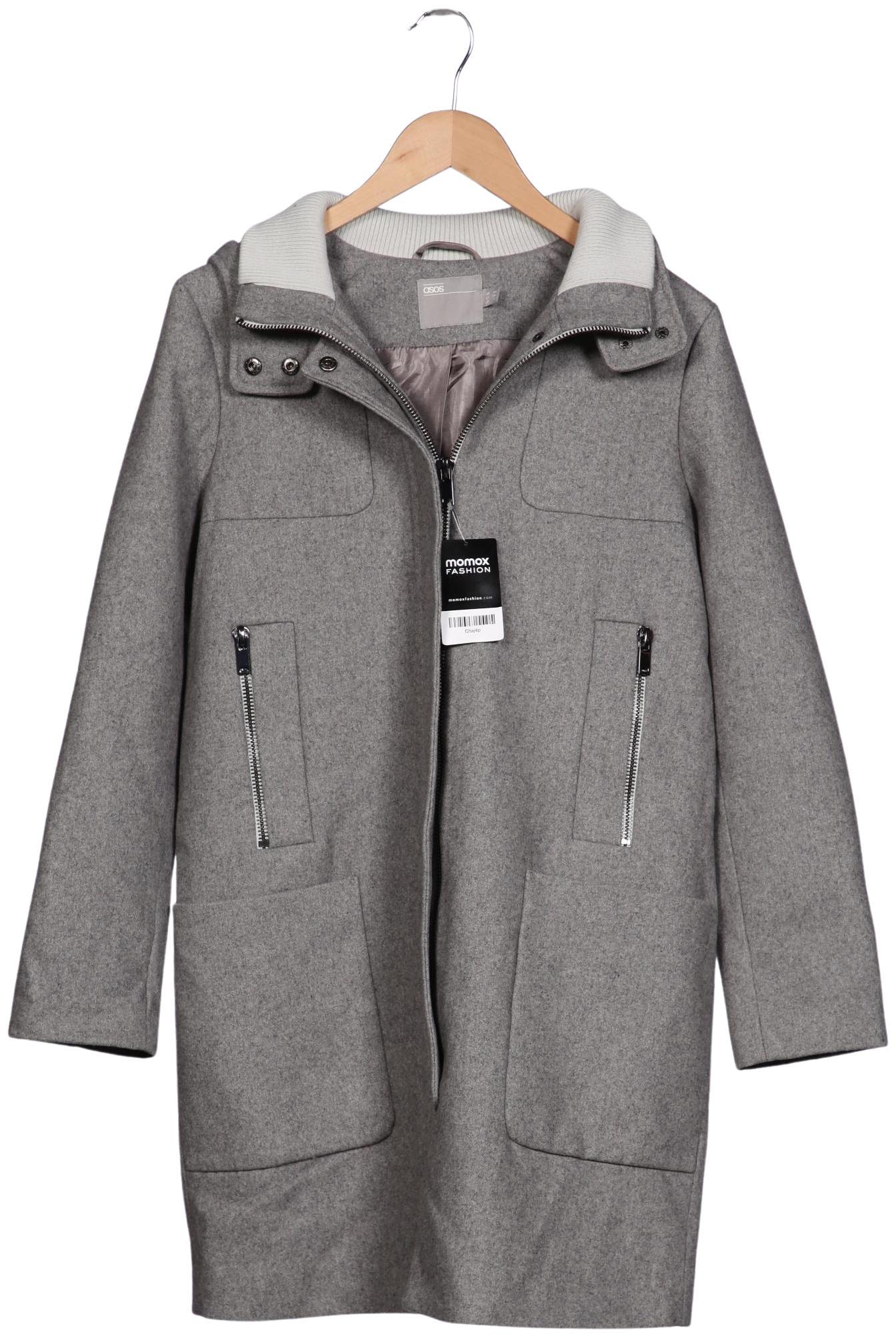 

asos Damen Mantel, grau, Gr. 38