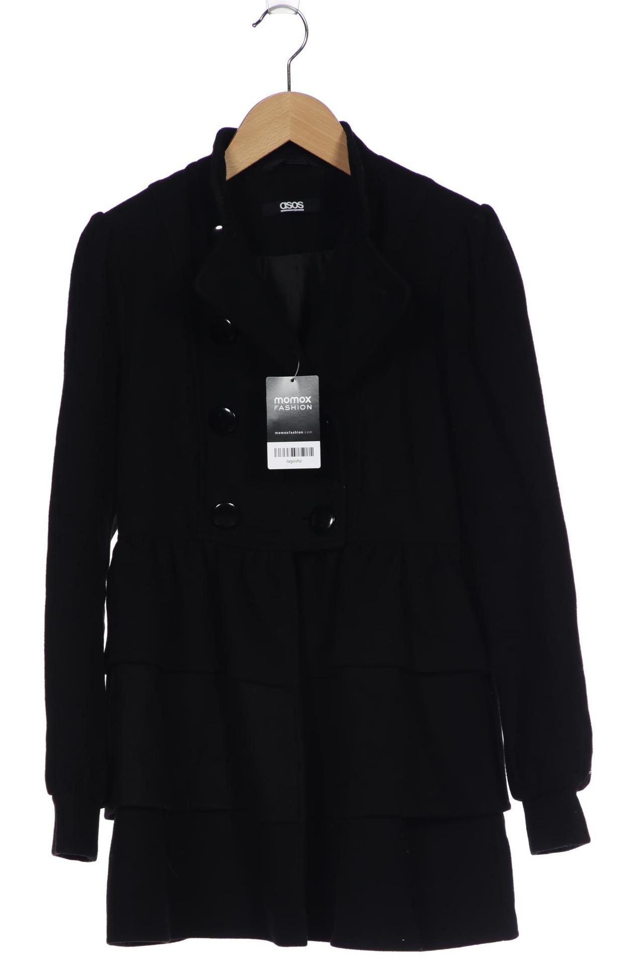 

asos Damen Mantel, schwarz, Gr. 8