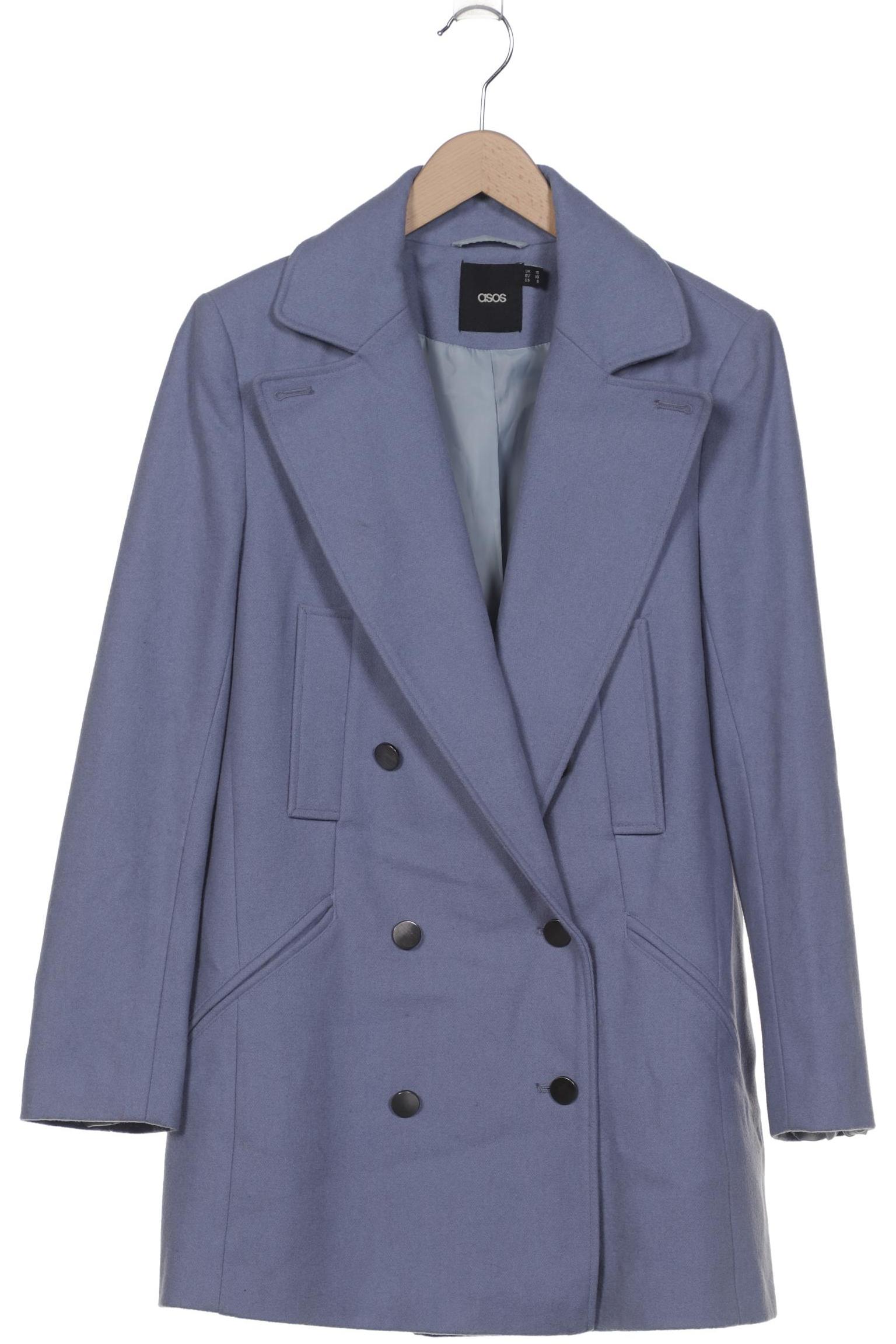 

asos Damen Mantel, blau, Gr. 38
