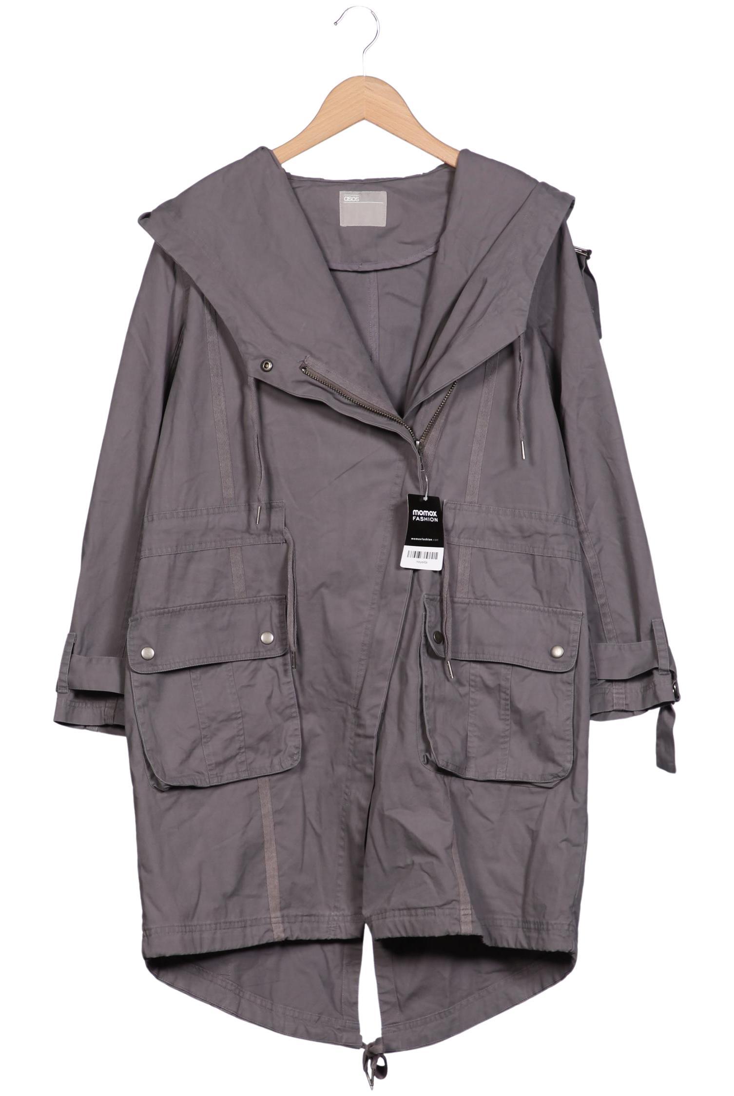 

asos Damen Mantel, grau, Gr. 38