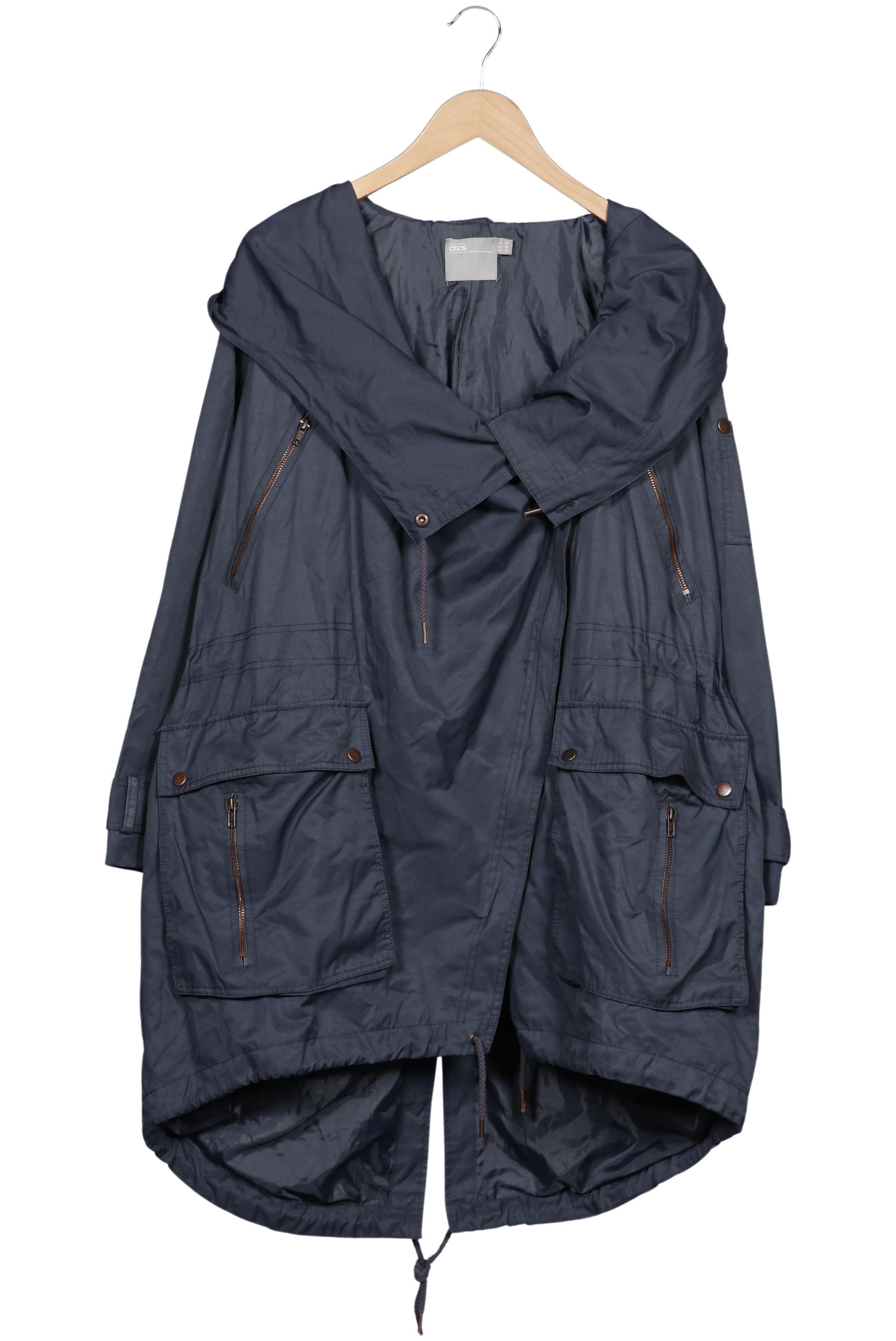 

asos Damen Mantel, marineblau, Gr. 46