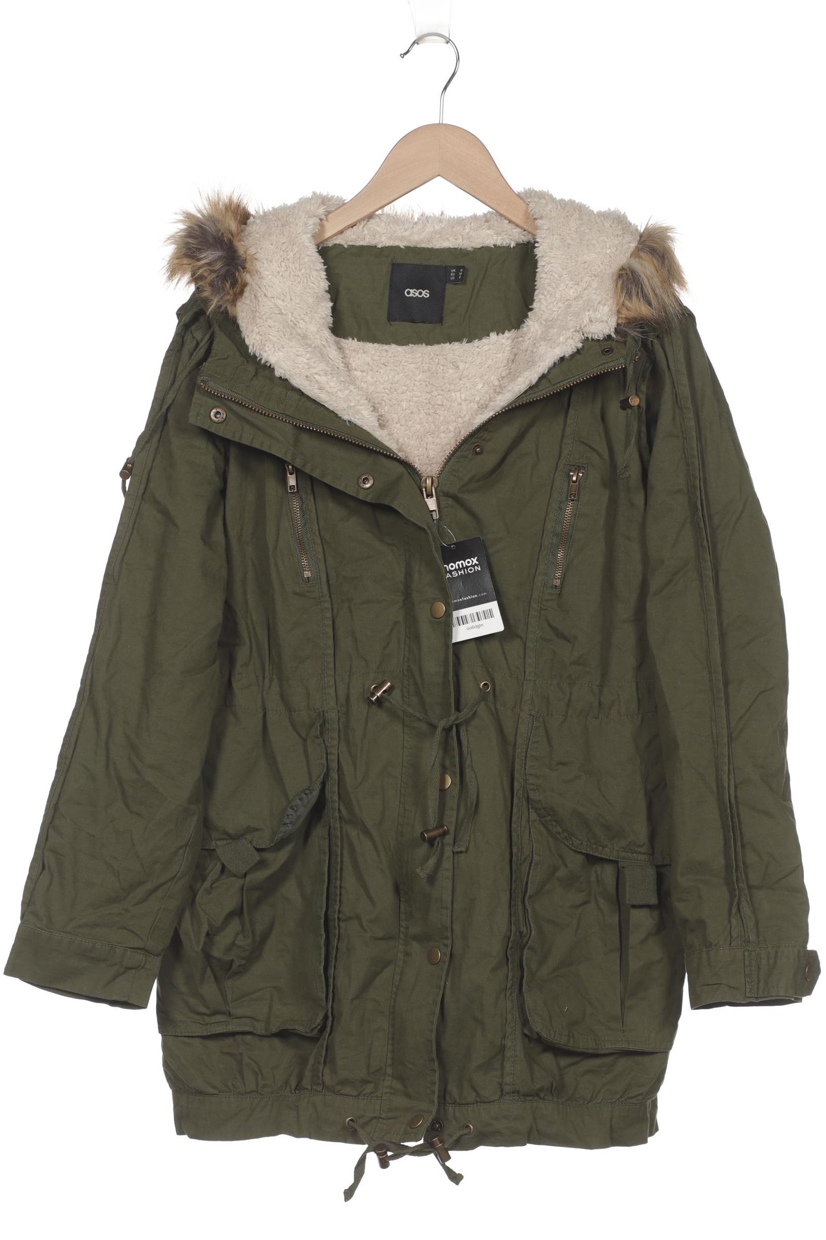 

asos Damen Mantel, grün, Gr. 38