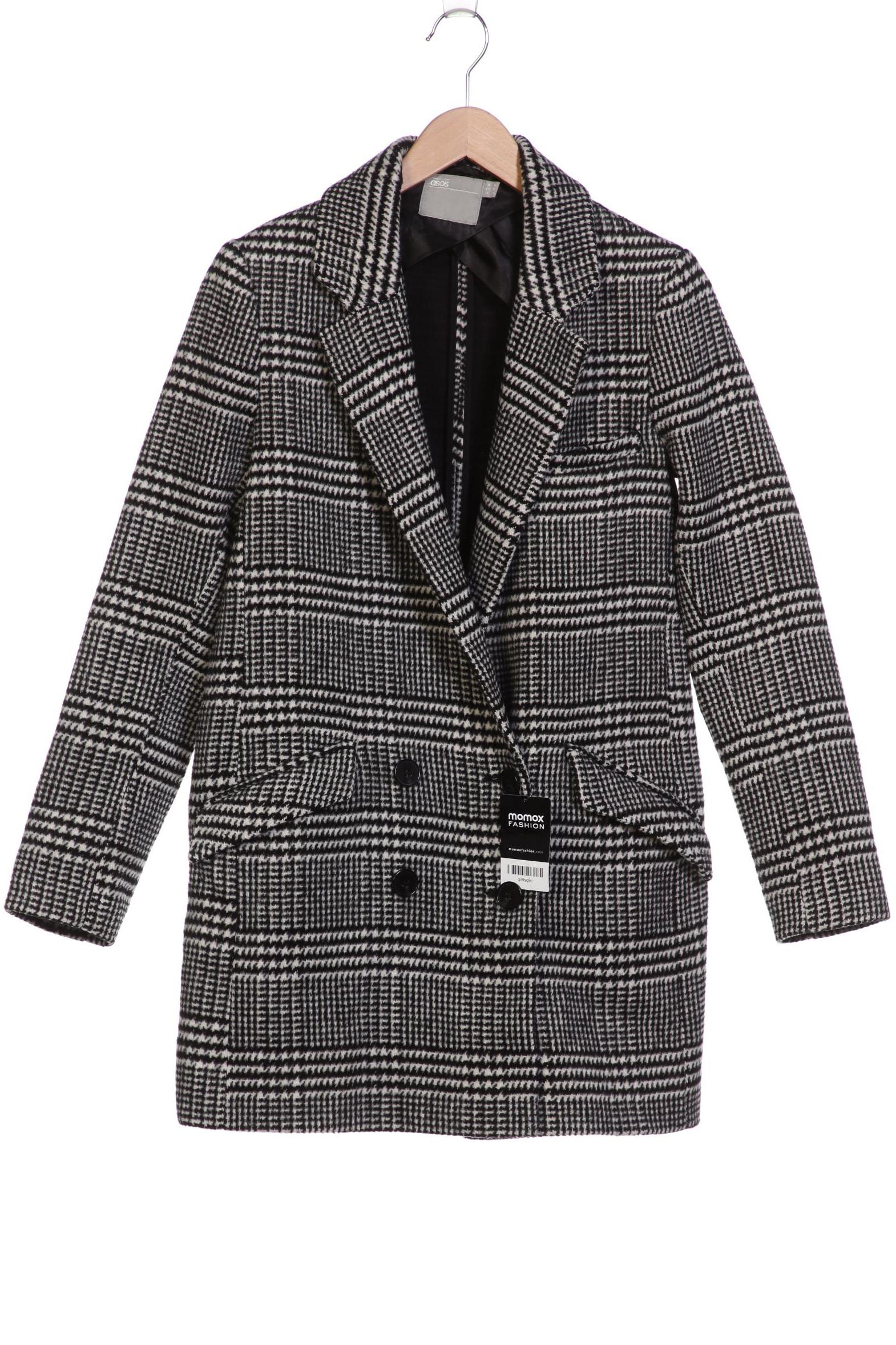 

asos Damen Mantel, schwarz, Gr. 36
