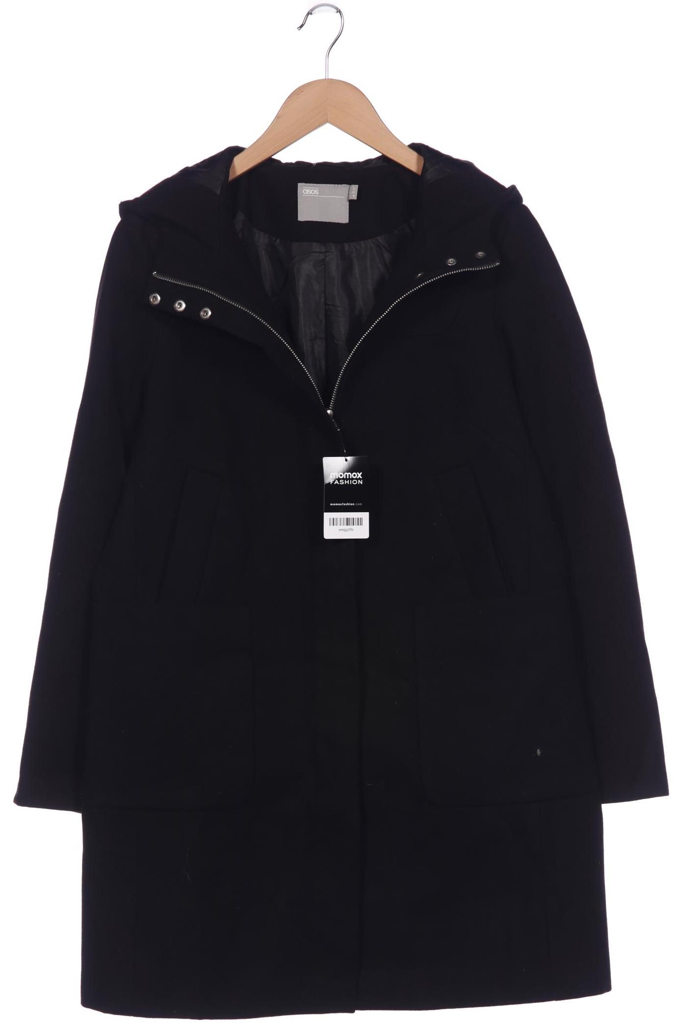

asos Damen Mantel, schwarz, Gr. 40