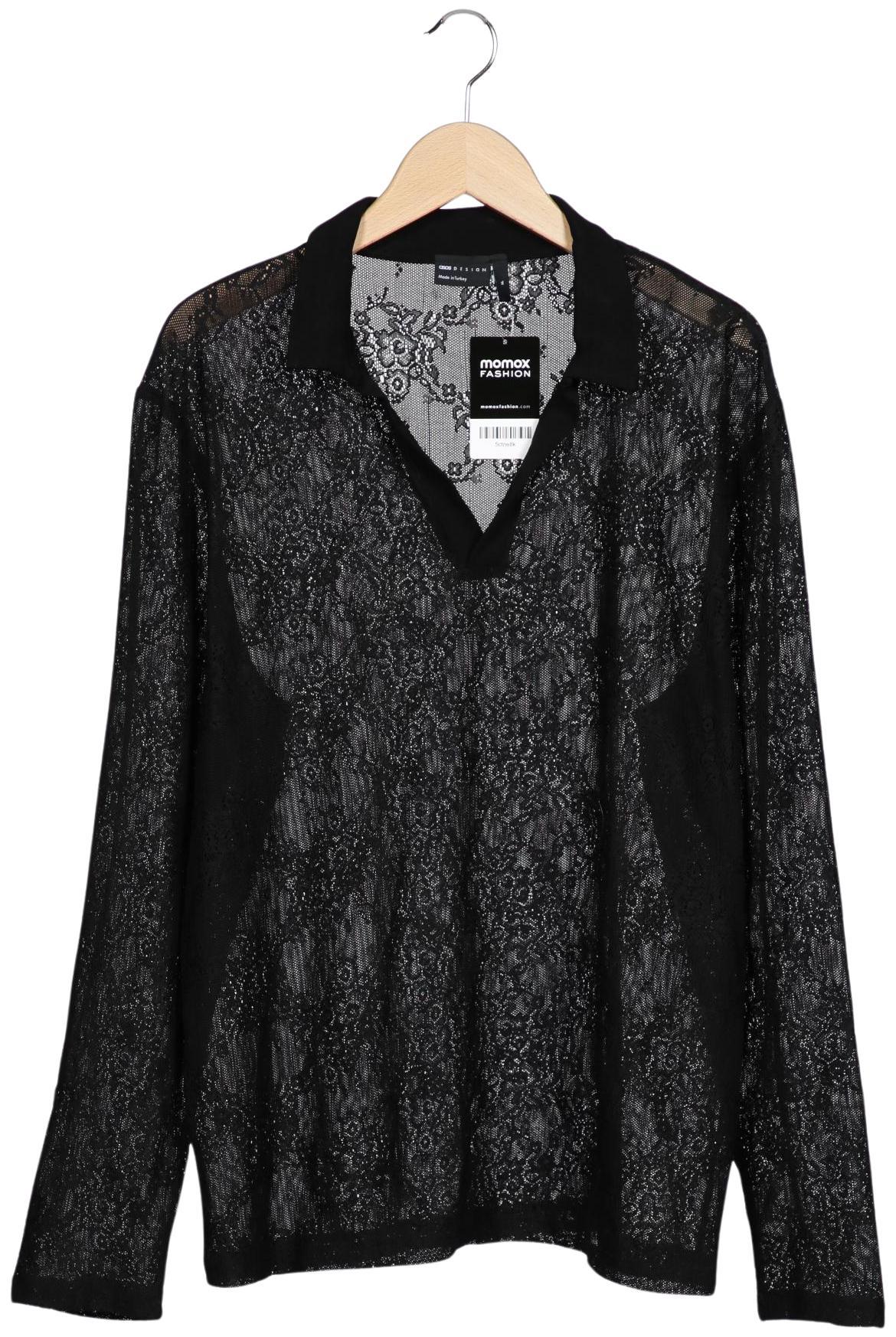 

asos Damen Poloshirt, schwarz, Gr. 44