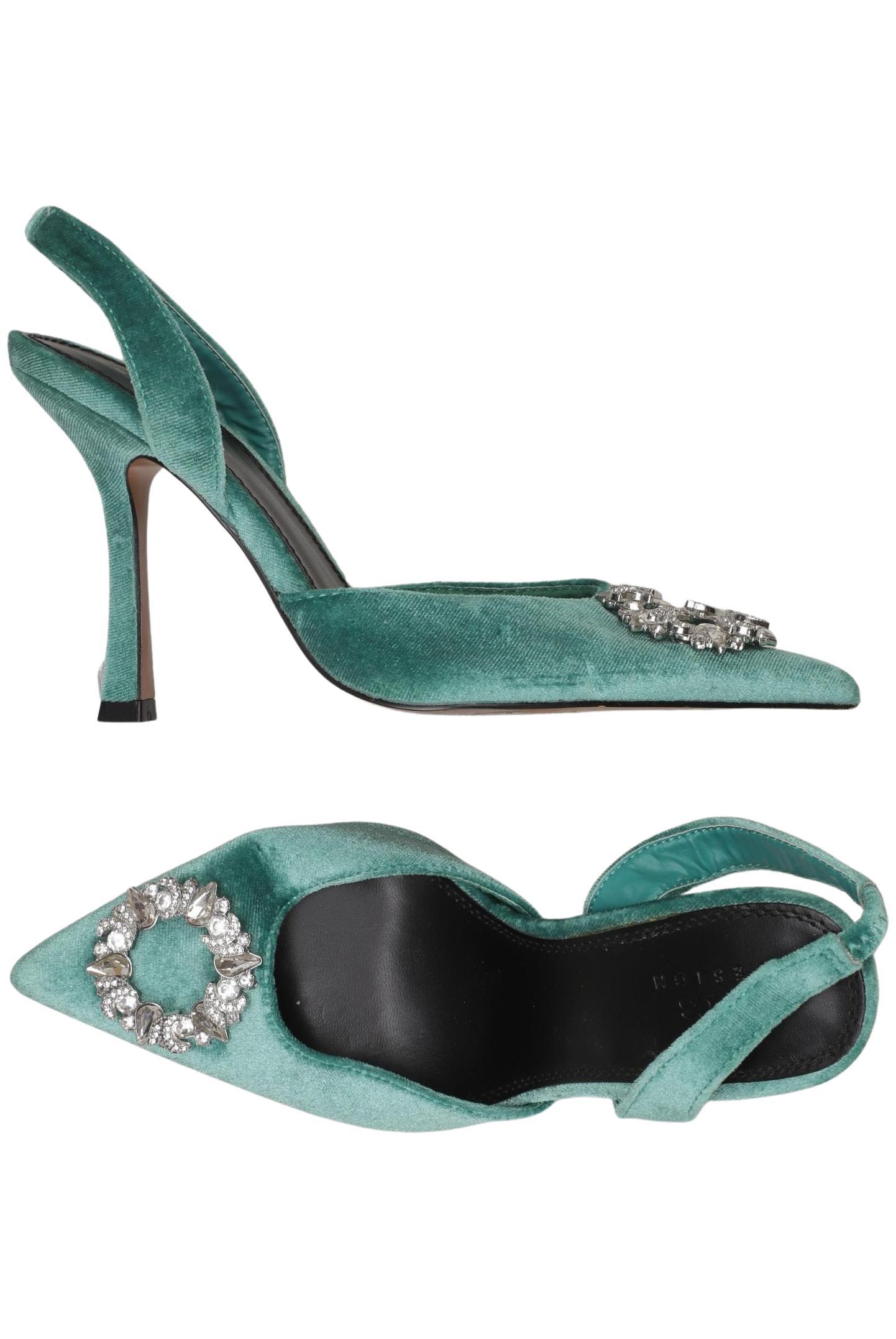 

asos Damen Pumps, grün, Gr. 5