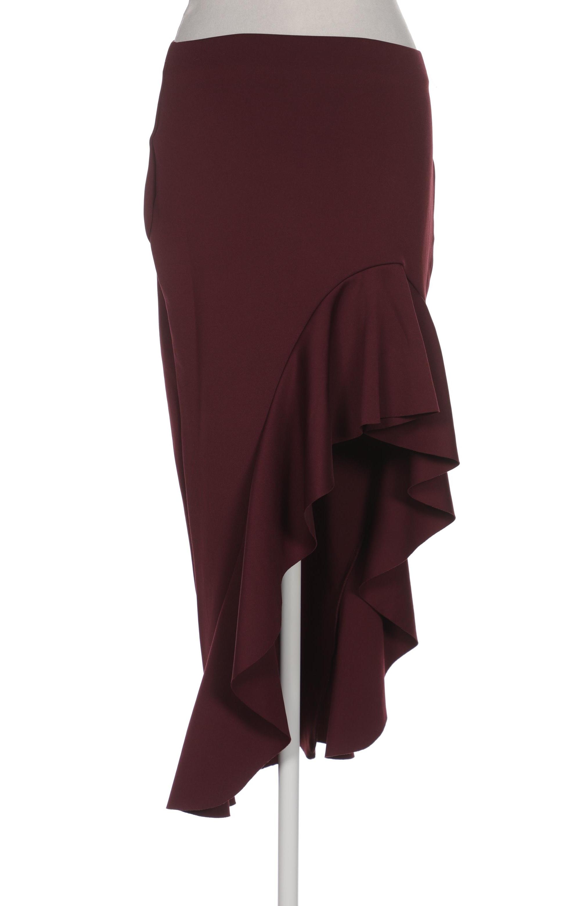 

asos Damen Rock, bordeaux, Gr. 34