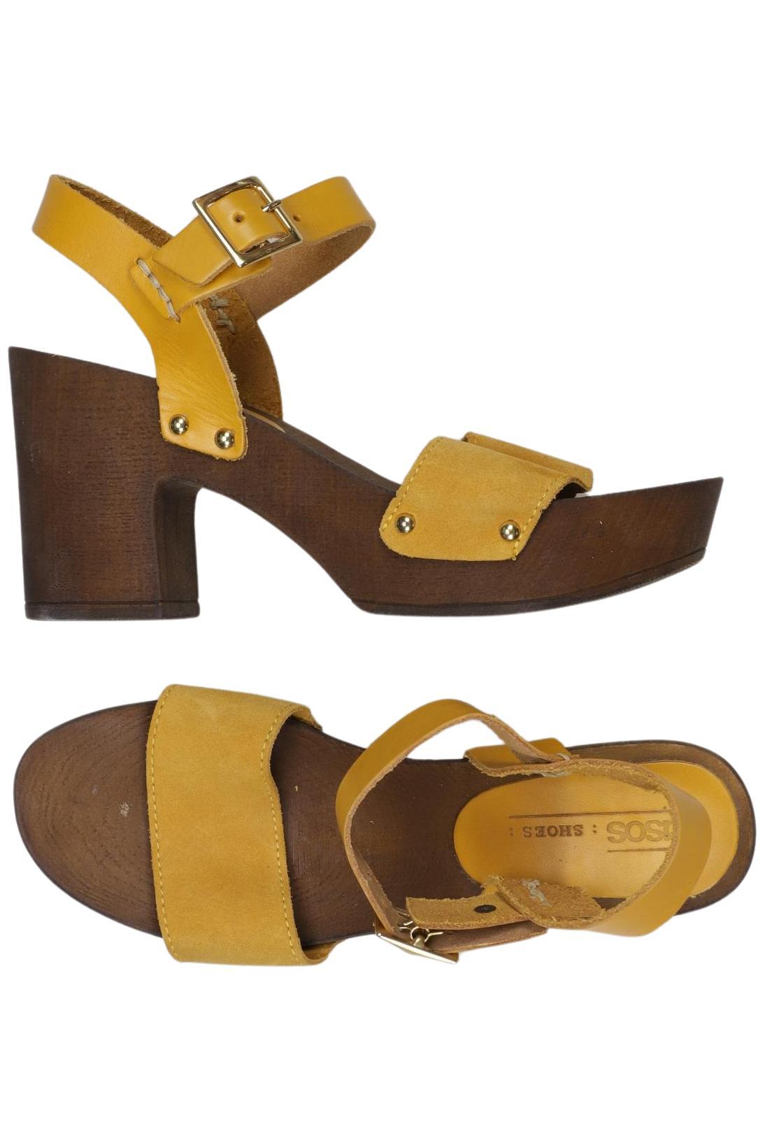 

asos Damen Sandale, gelb, Gr. 37