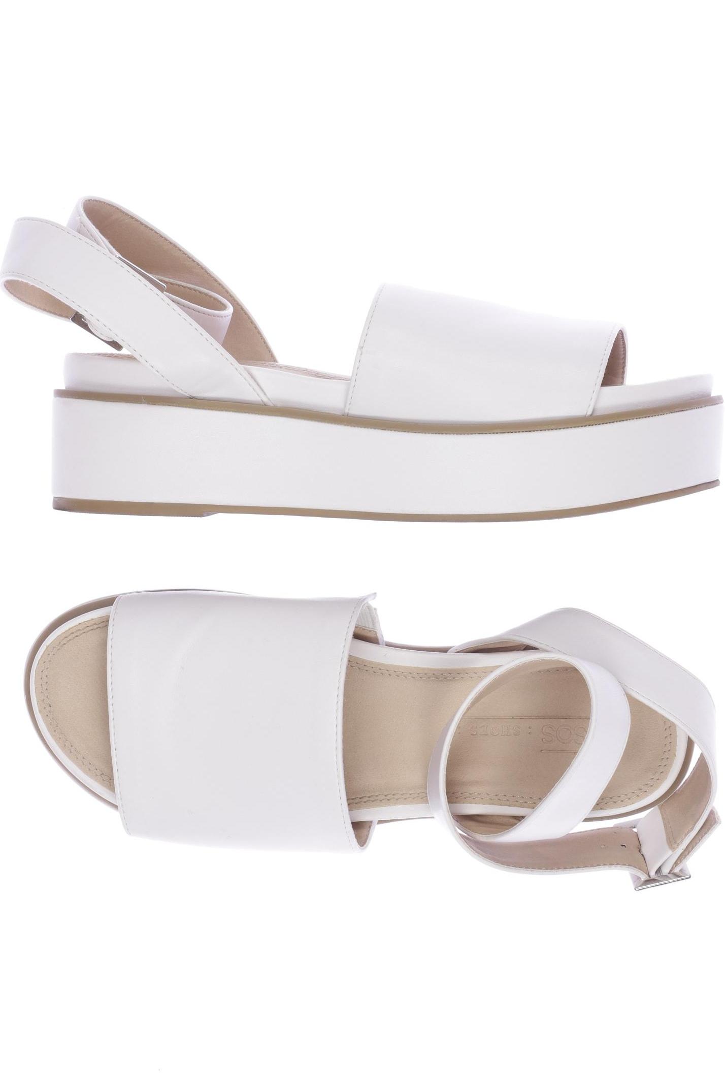 

asos Damen Sandale, weiß, Gr. 5