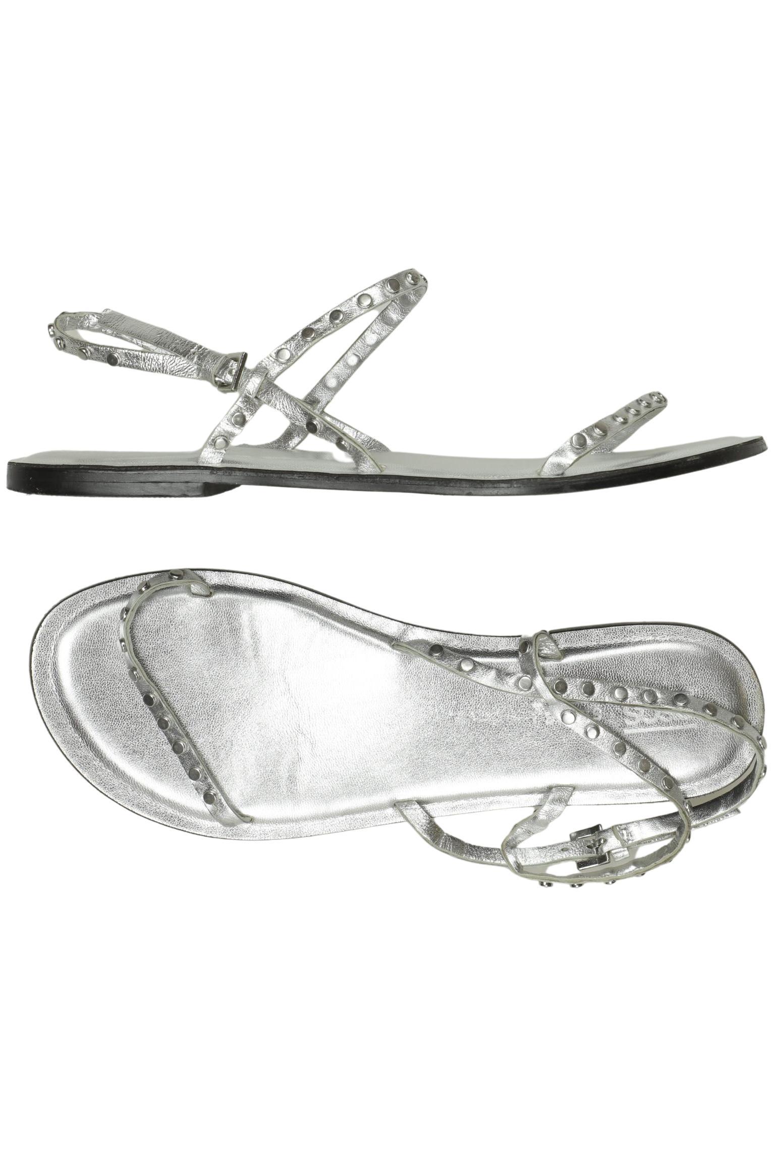 

asos Damen Sandale, silber, Gr. 5