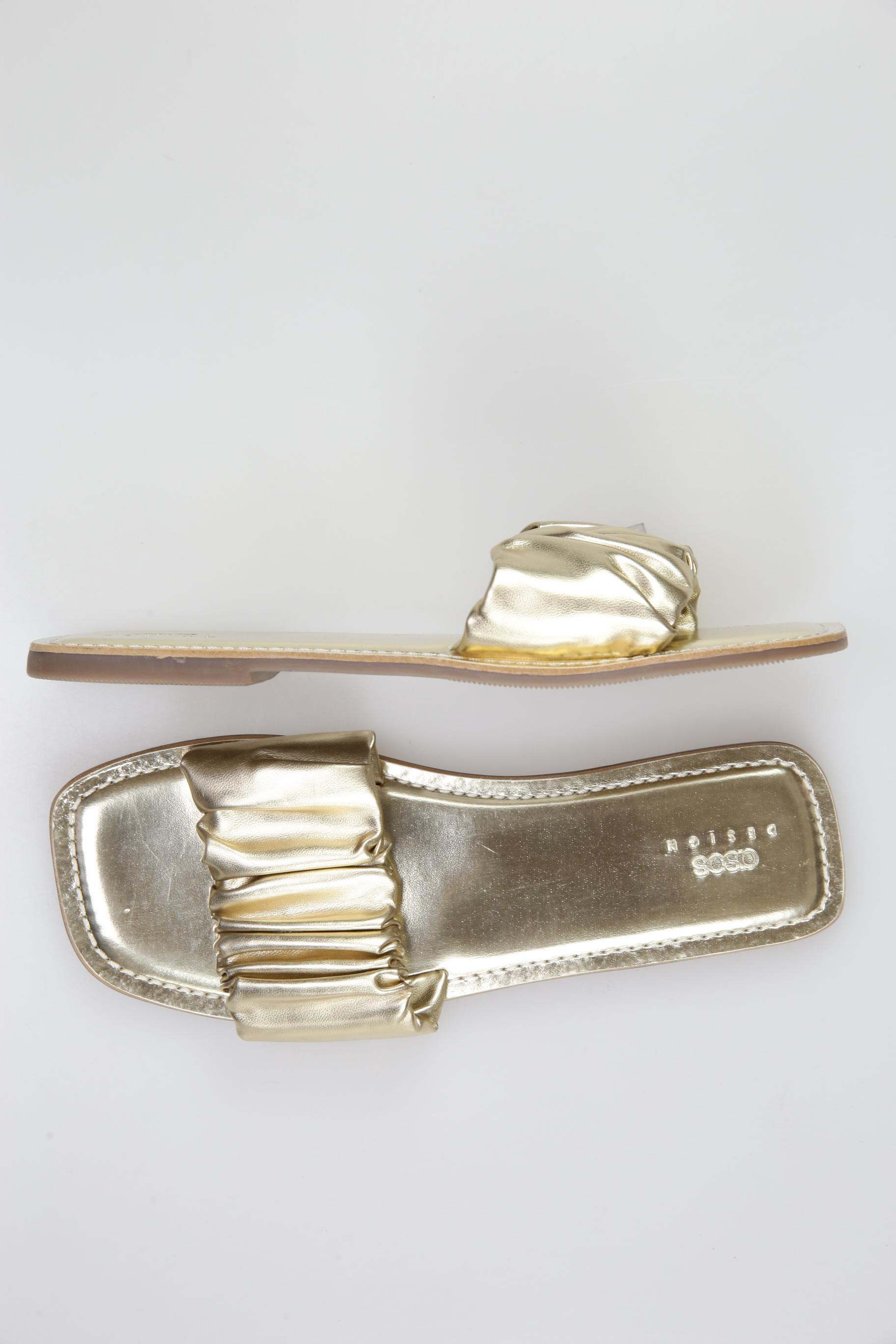 

asos Damen Sandale, gold, Gr. 5
