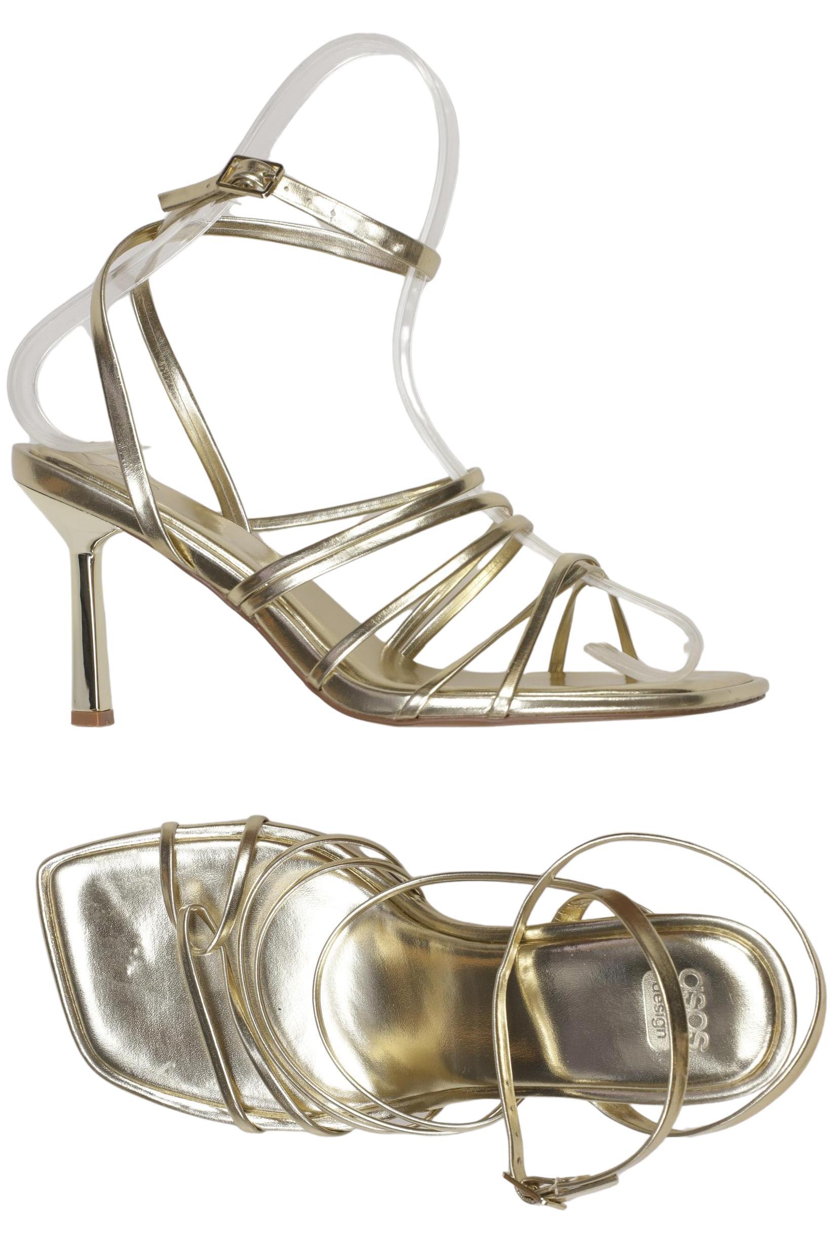 

asos Damen Sandale, gold, Gr. 39