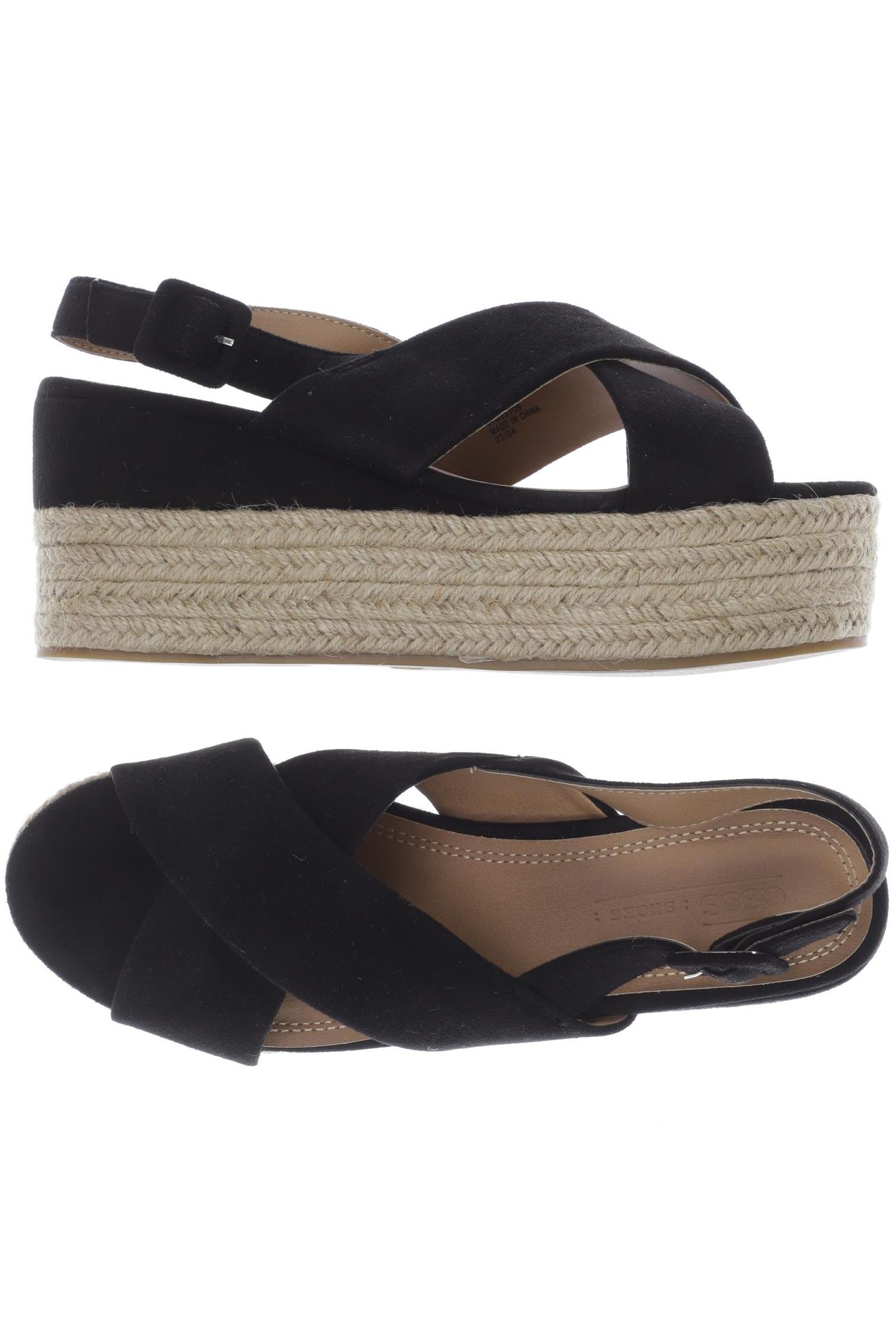 

asos Damen Sandale, schwarz, Gr. 6