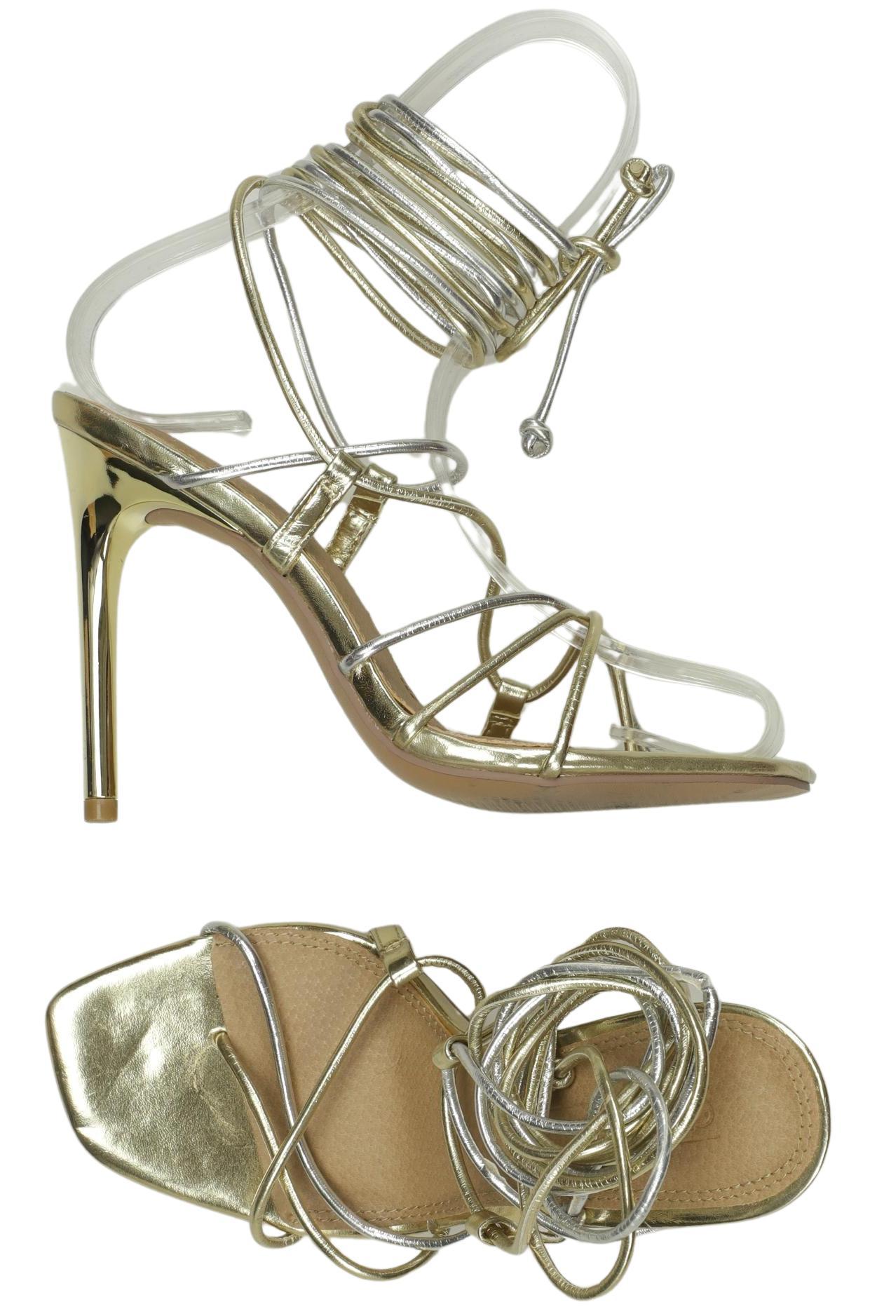 

asos Damen Sandale, gold, Gr. 3