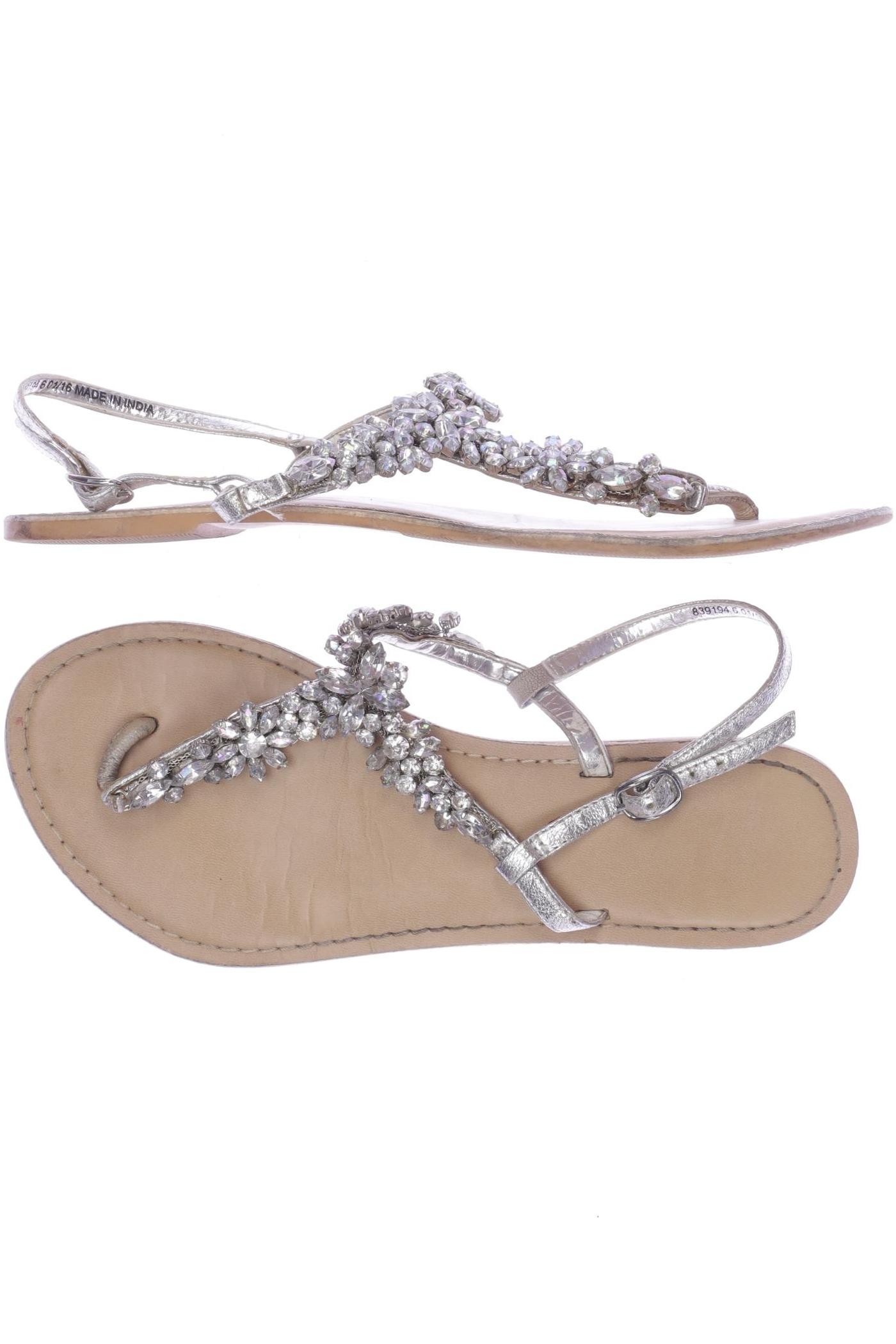 

asos Damen Sandale, silber, Gr. 6