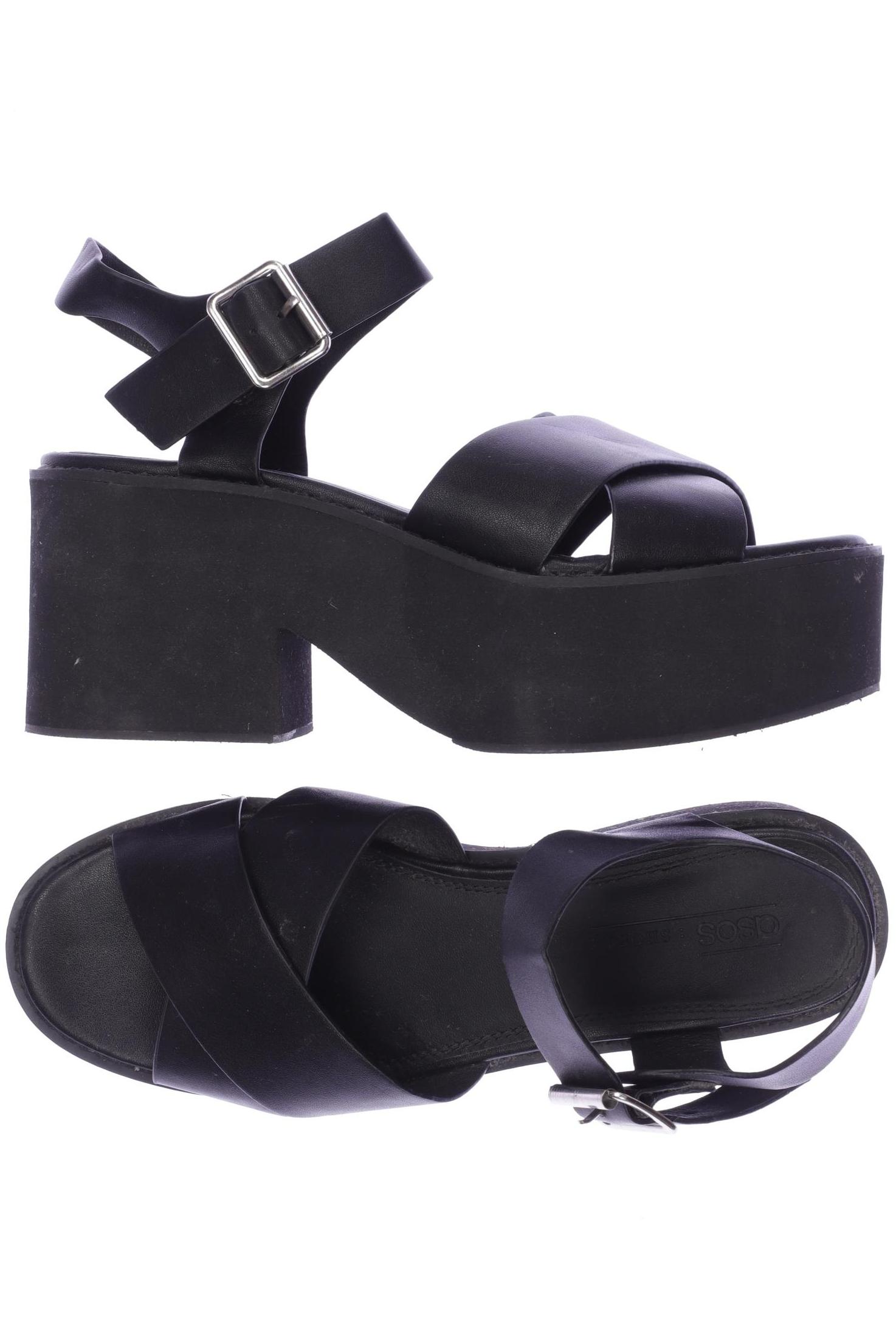 

asos Damen Sandale, schwarz, Gr. 6